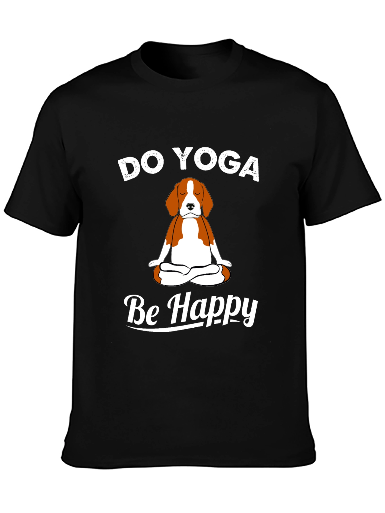 Do Yoga Be Happy Dog T-Shirt