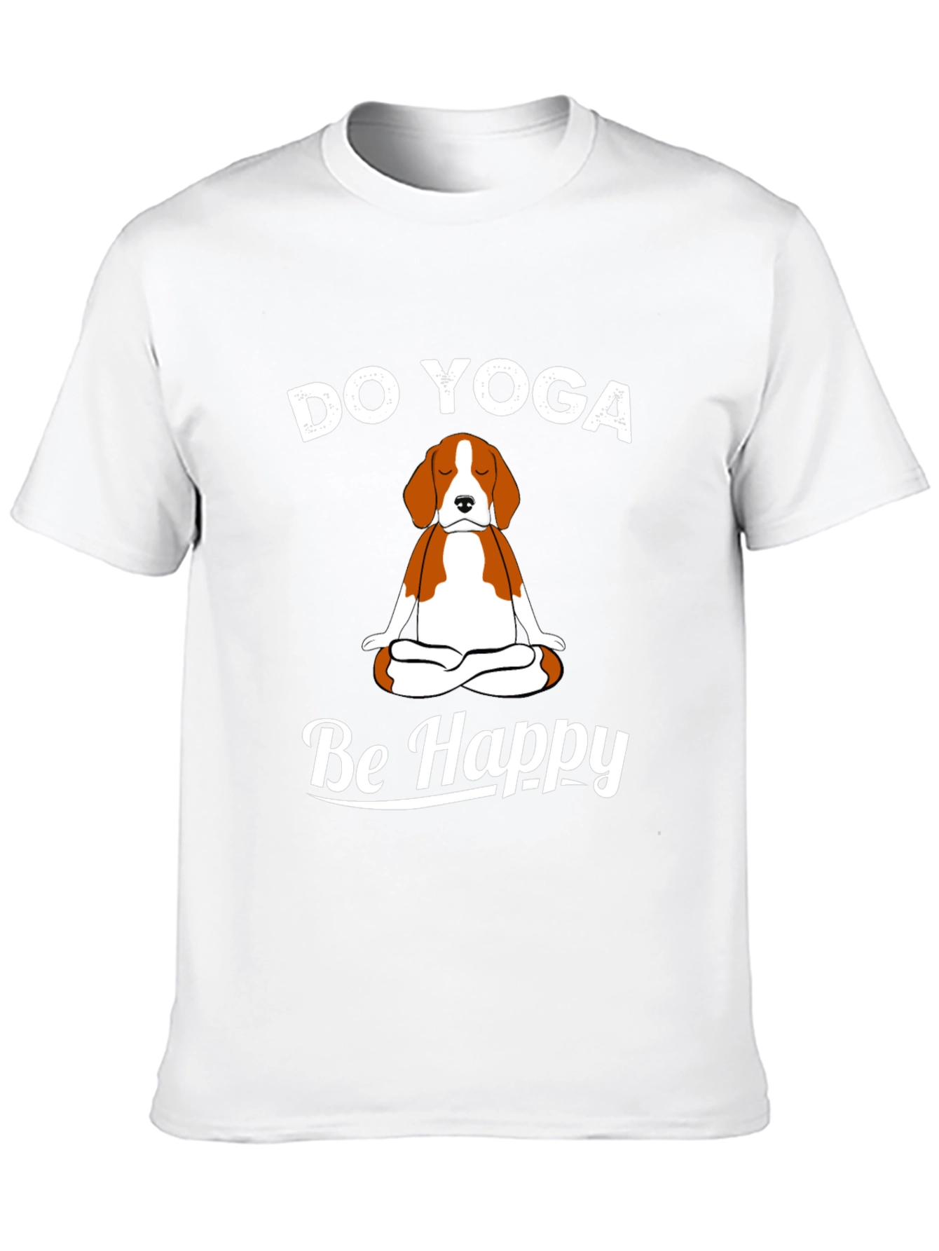 Do Yoga Be Happy Dog T-Shirt
