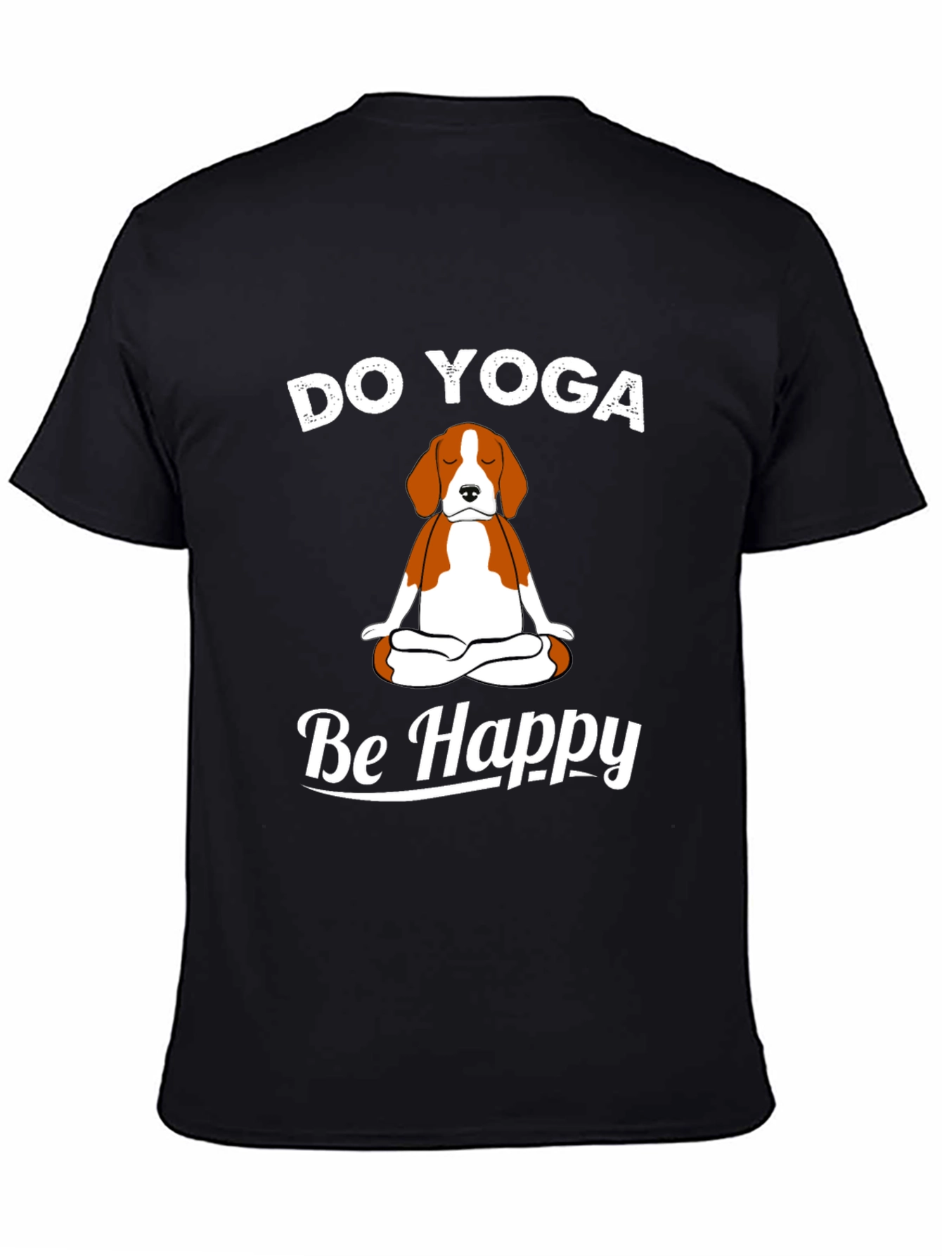 Do Yoga Be Happy Dog T-Shirt