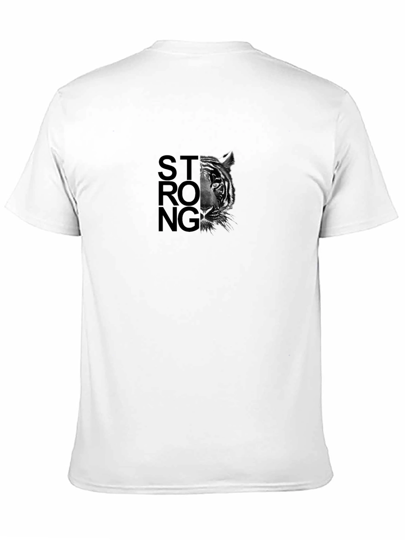 Strong Tiger Graphic Tee - Black
