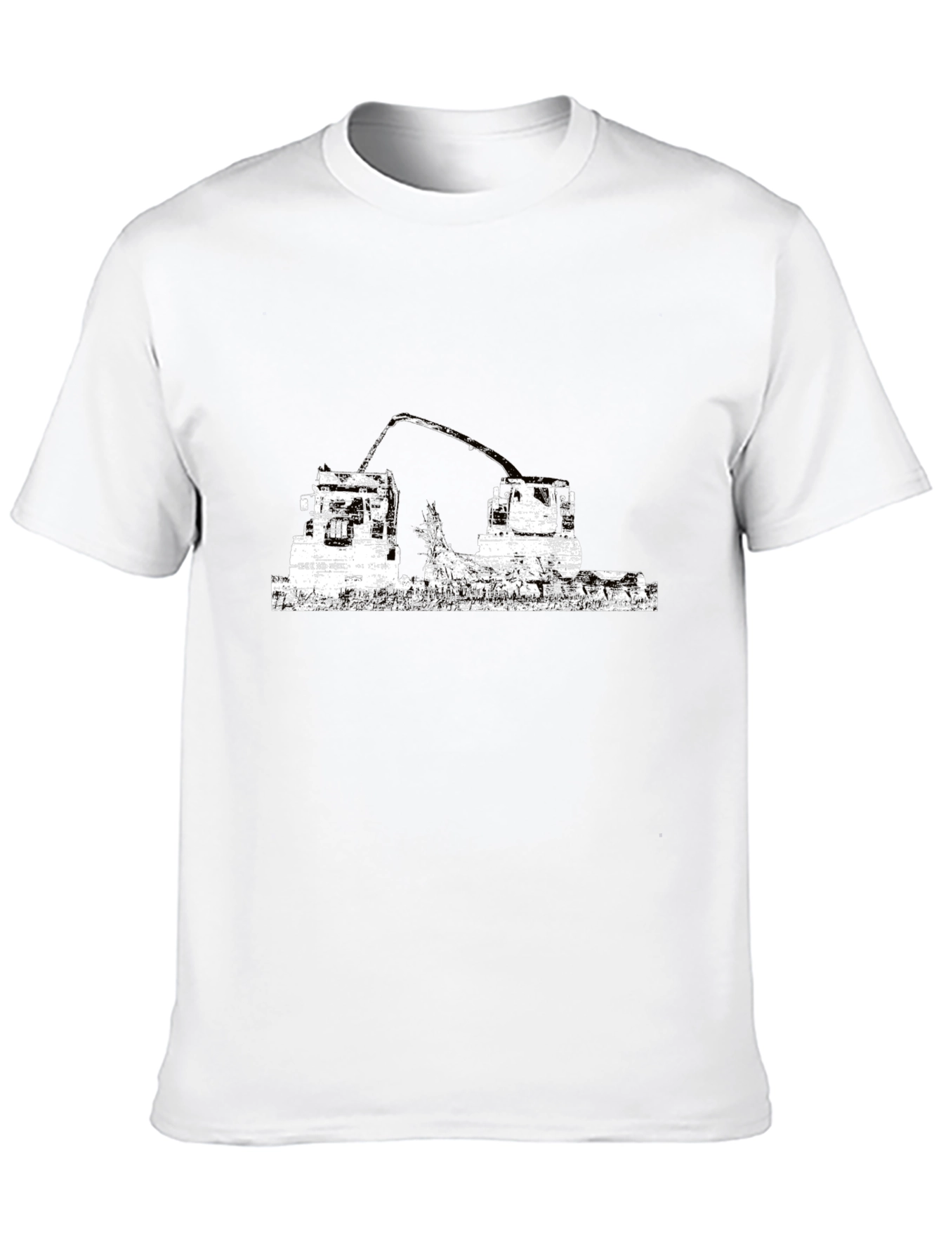 Ruins Graphic Tee - Black Cotton T-Shirt