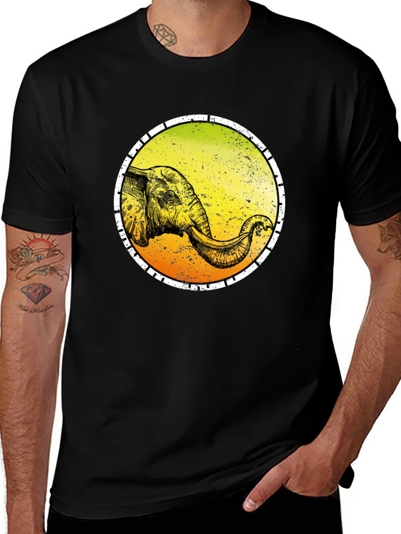 Elephant Graphic Tee - Cool Animal Shirt