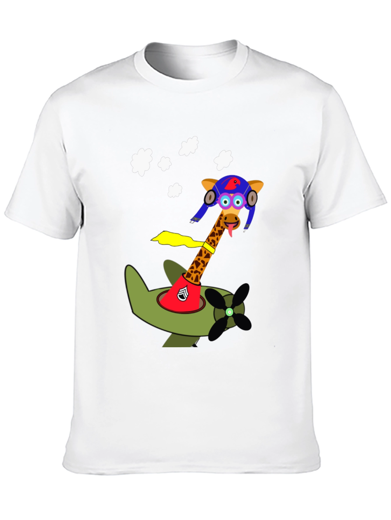 Giraffe Pilot T-Shirt - Fly High in Style!