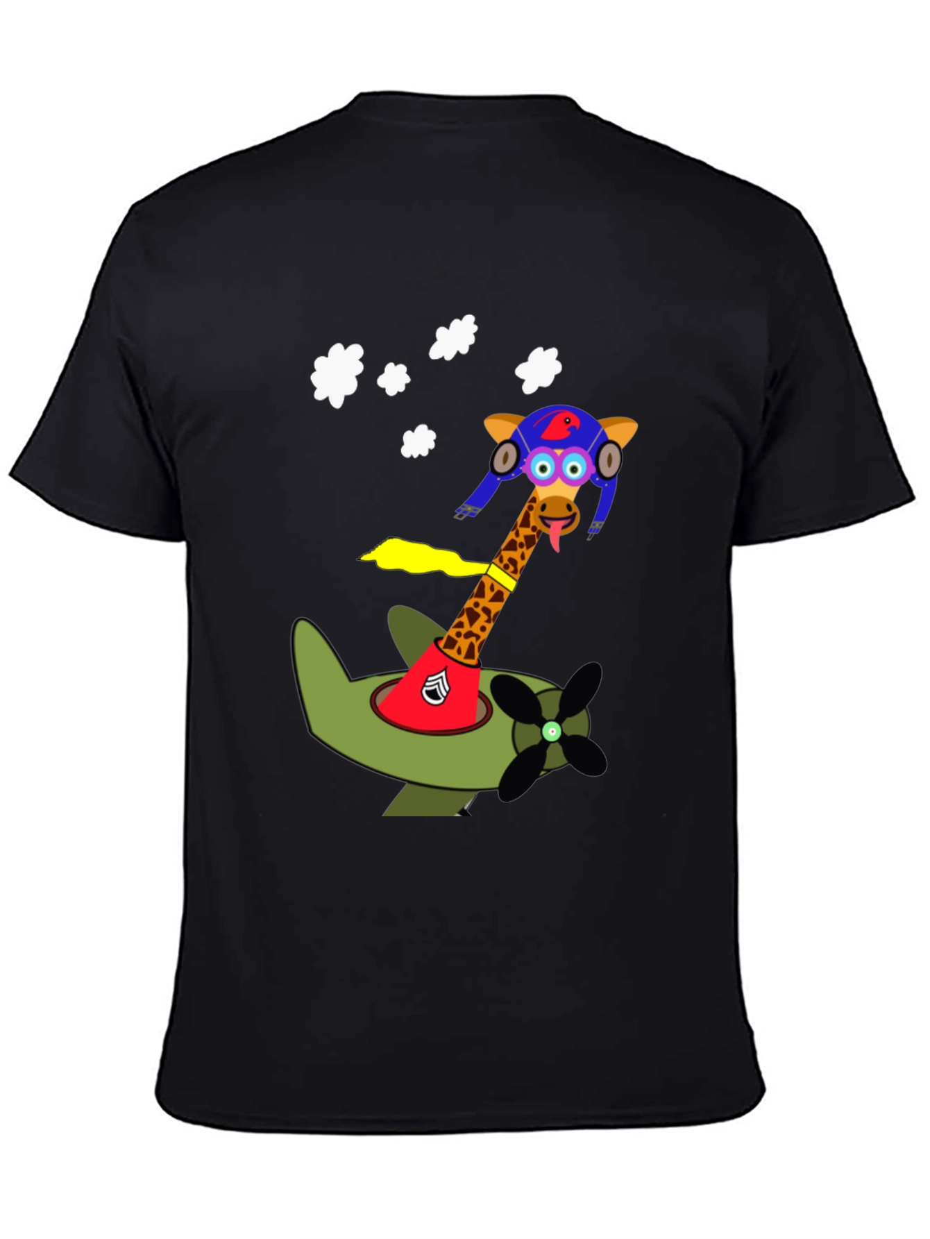 Giraffe Pilot T-Shirt - Fly High in Style!