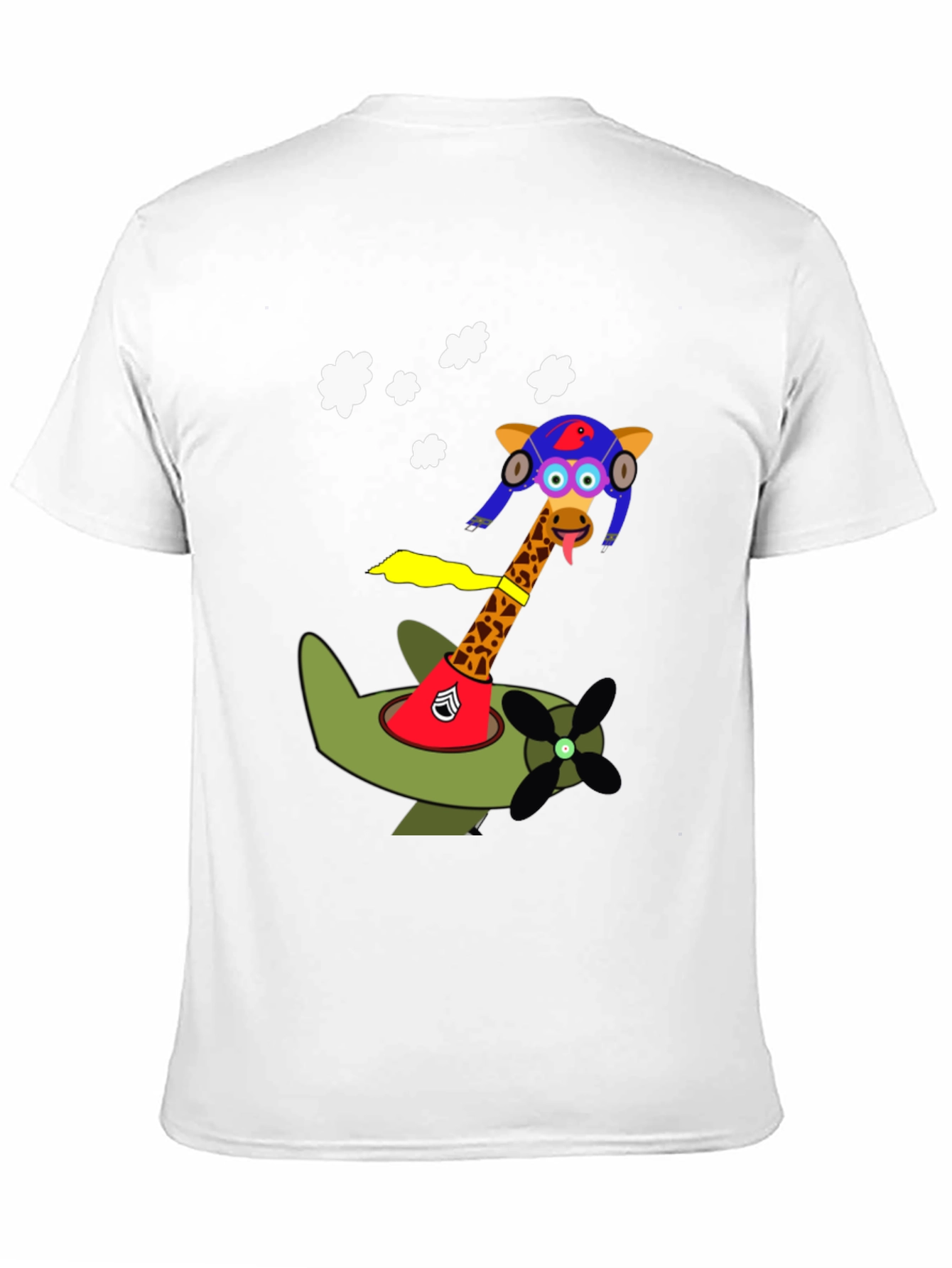 Giraffe Pilot T-Shirt - Fly High in Style!