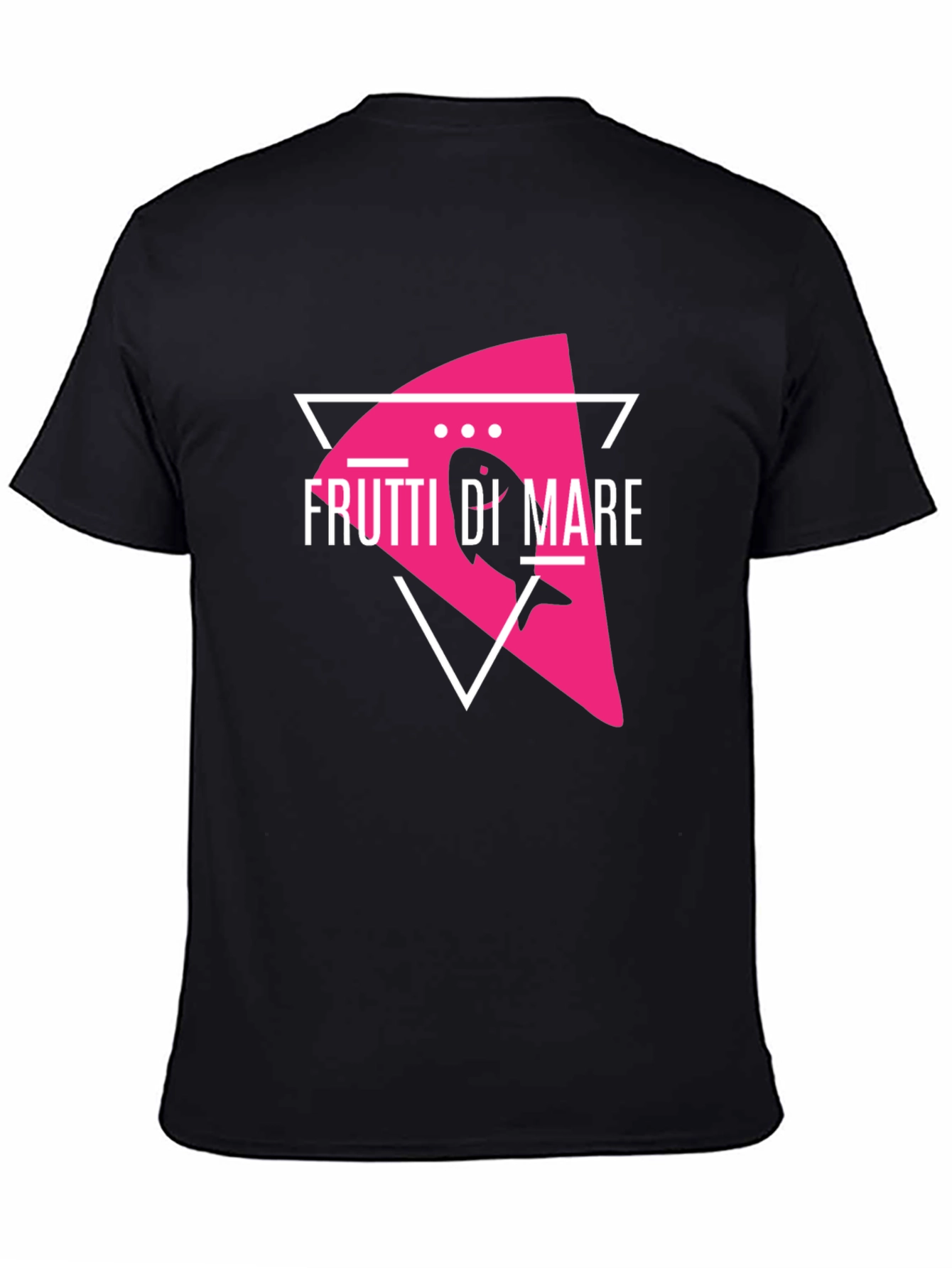 Frutti di Mare Black T-Shirt - Sea Food Design