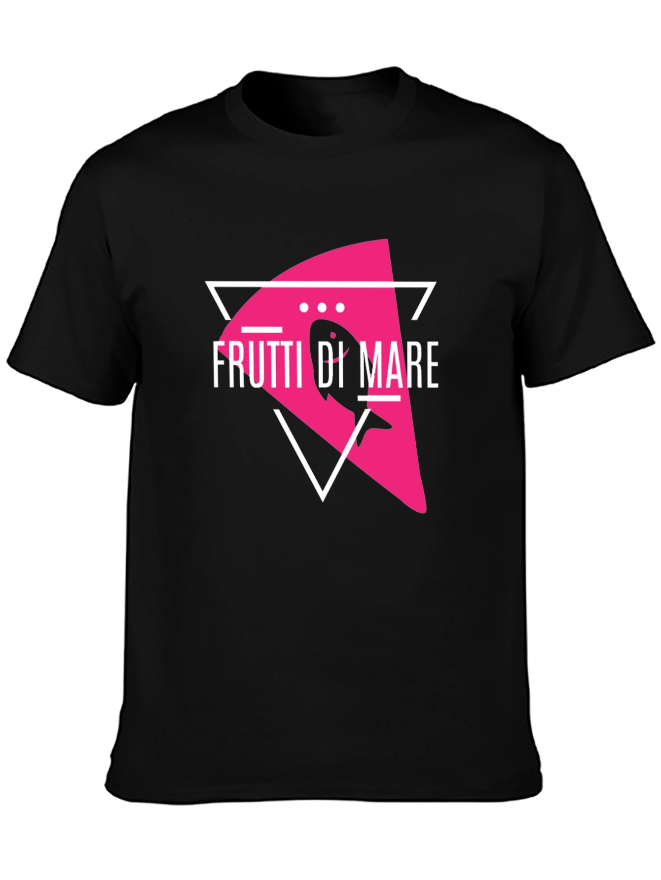 Frutti di Mare Black T-Shirt - Sea Food Design