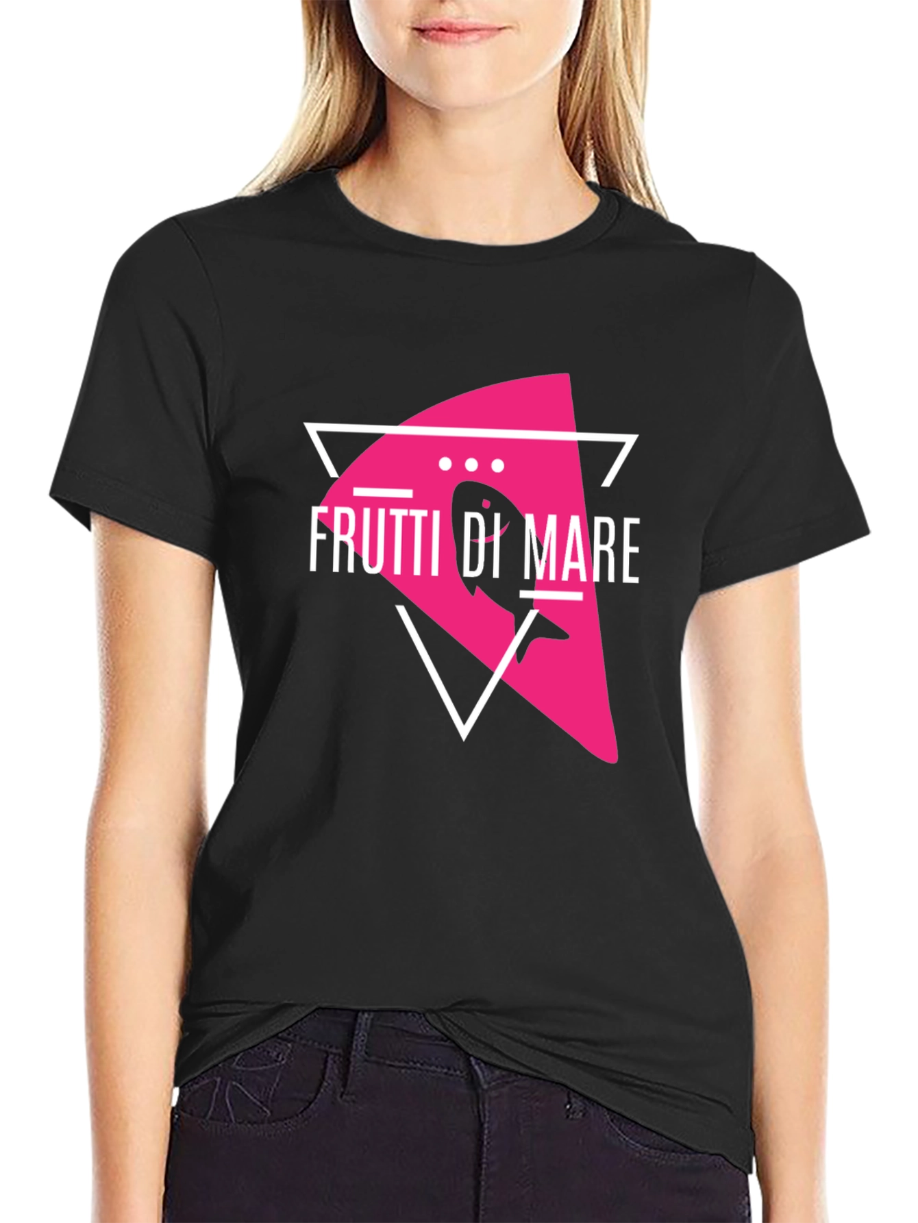 Frutti di Mare Black T-Shirt - Sea Food Design