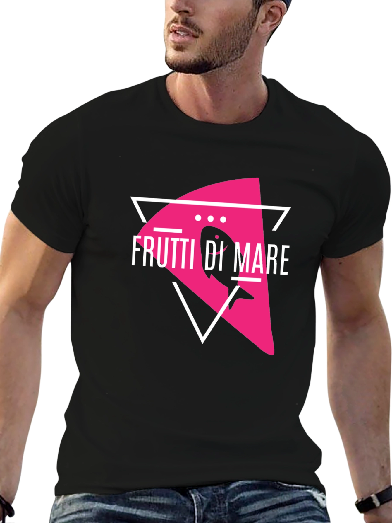 Frutti di Mare Black T-Shirt - Sea Food Design