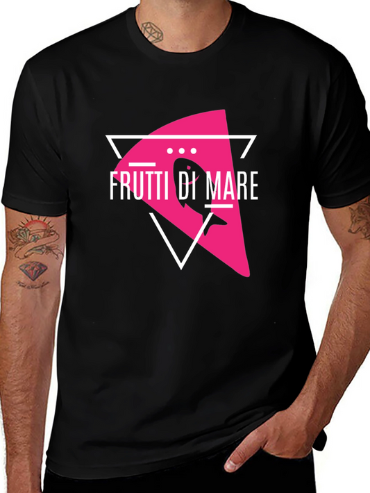 Frutti di Mare Black T-Shirt - Sea Food Design