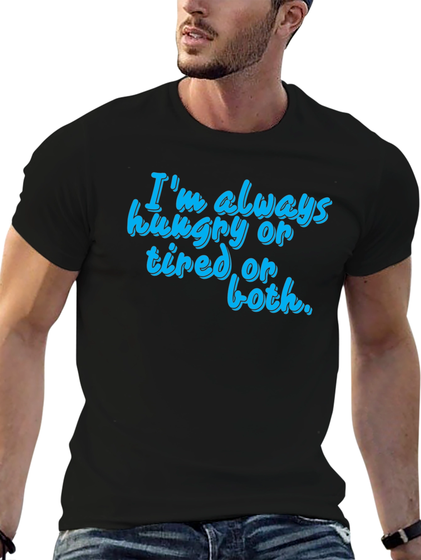Funny Hungry Tired Graphic T-Shirt