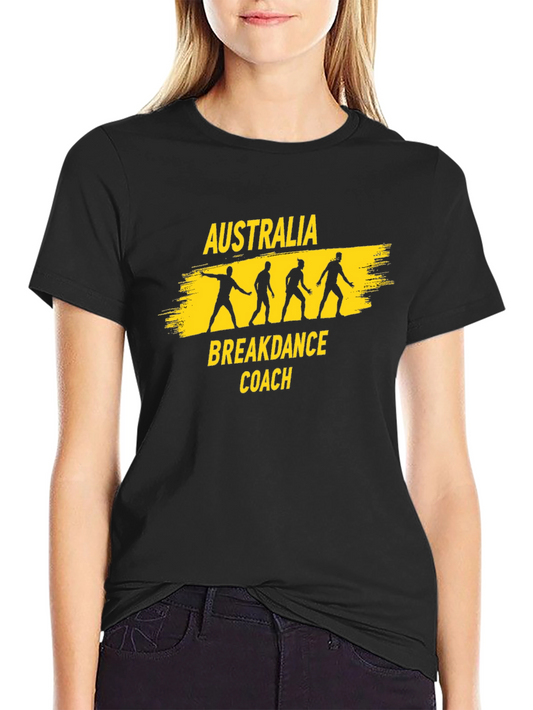 Australia Breakdance Coach T-Shirt - Black