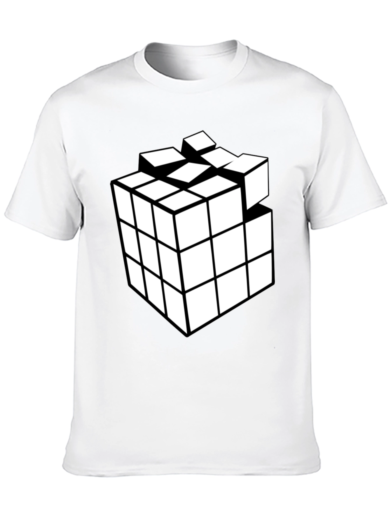 Cube Puzzle Black T-Shirt