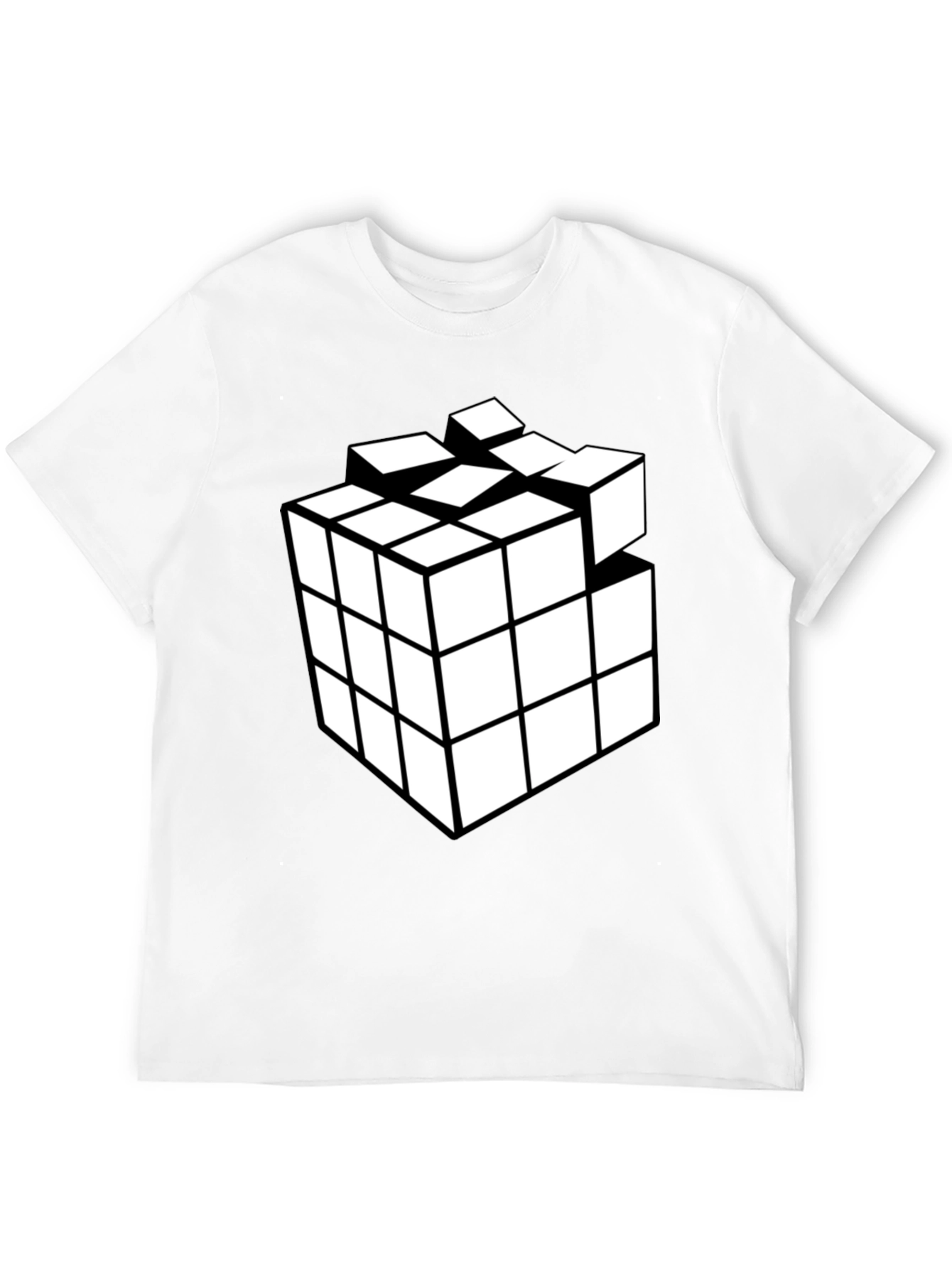 Cube Puzzle Black T-Shirt