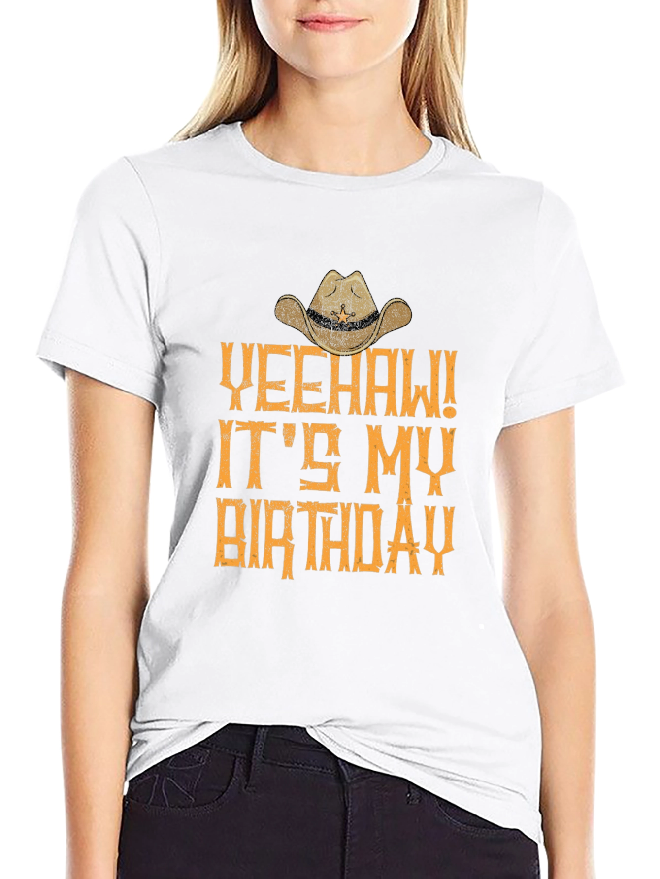 Yeehaw Its My Birthday T-Shirt - Western Cowboy Style