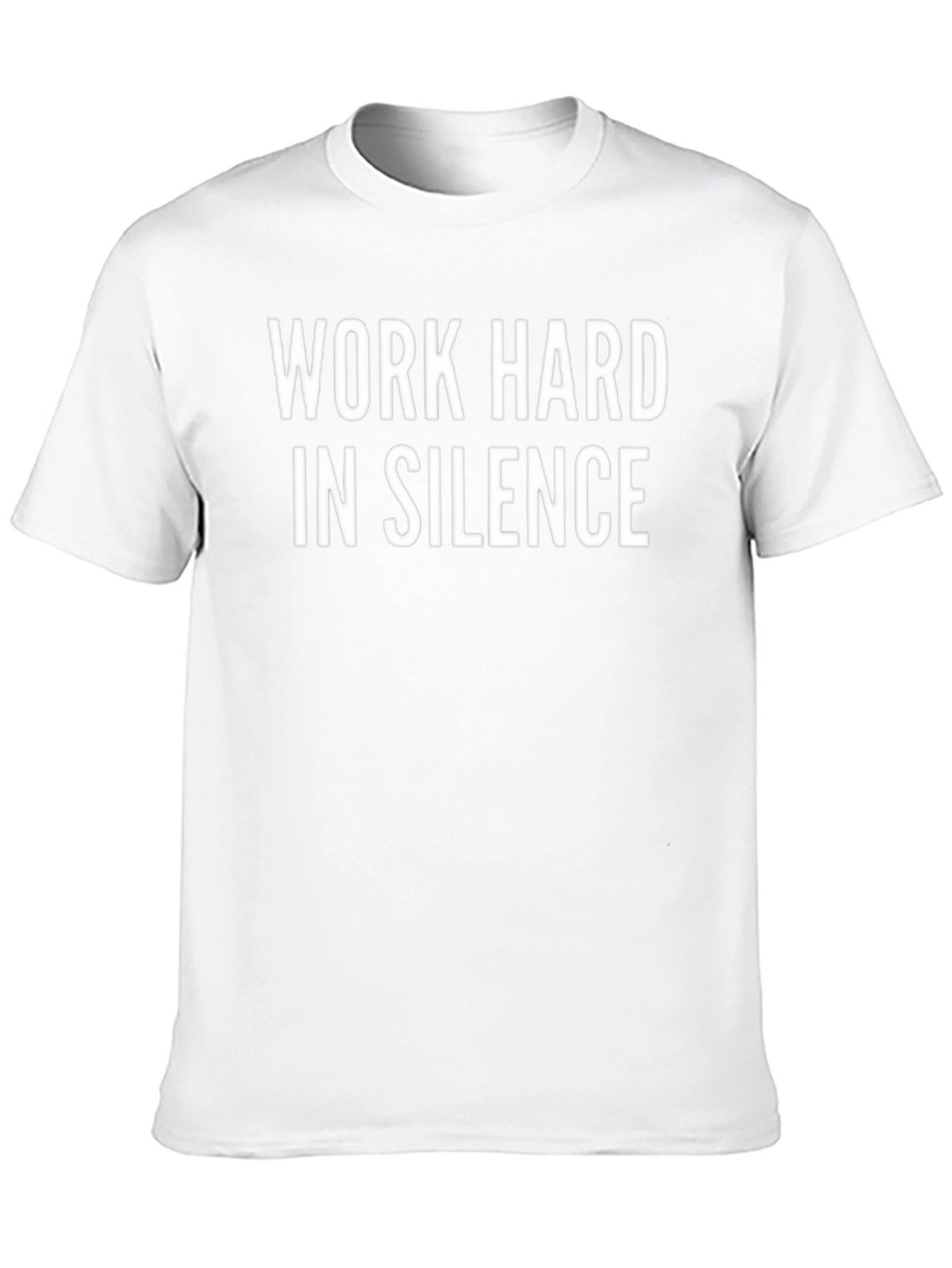 Work Hard in Silence Black Graphic Tee