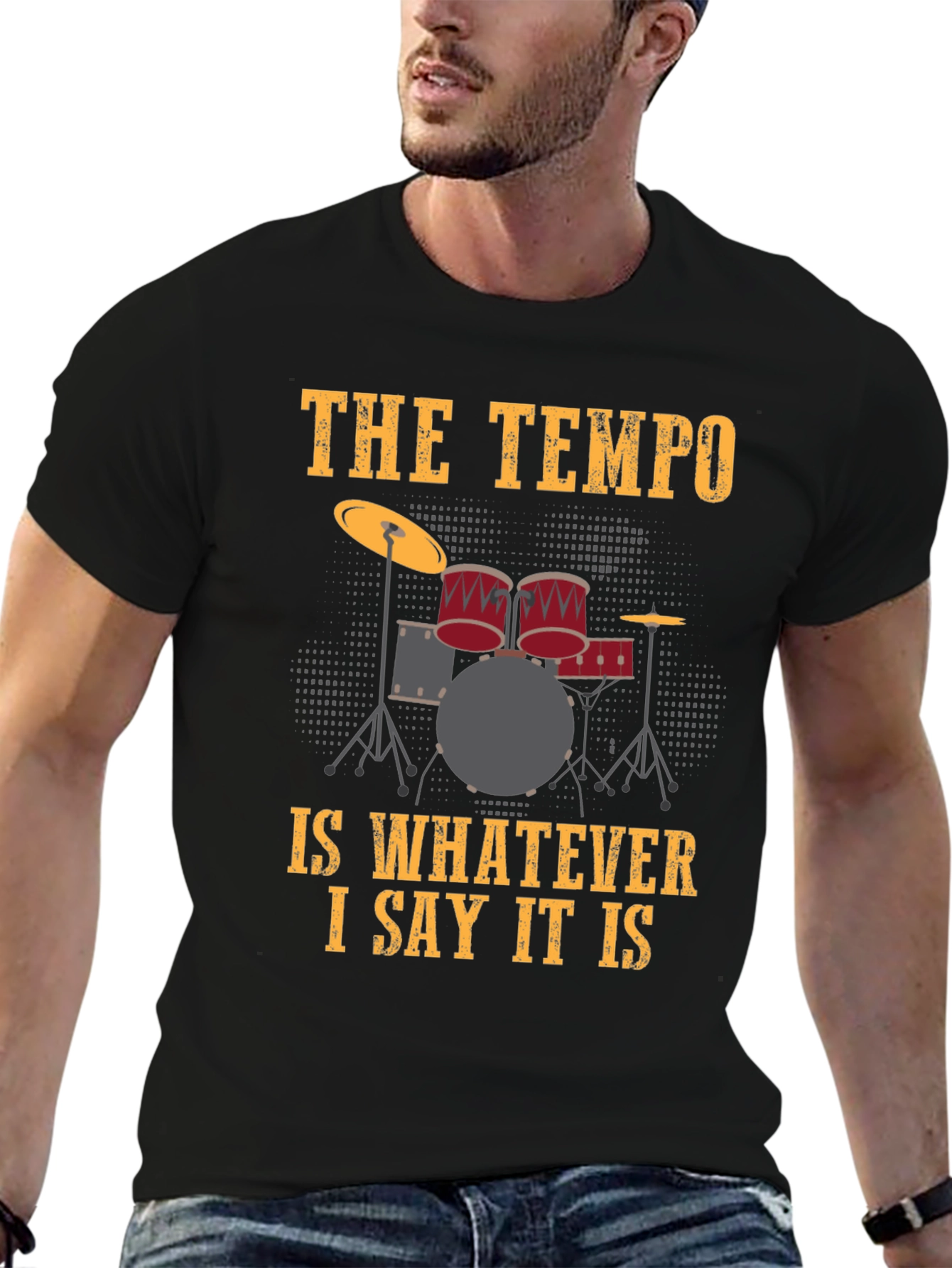 Drummers Tempo T-Shirt - Funny Music Tee