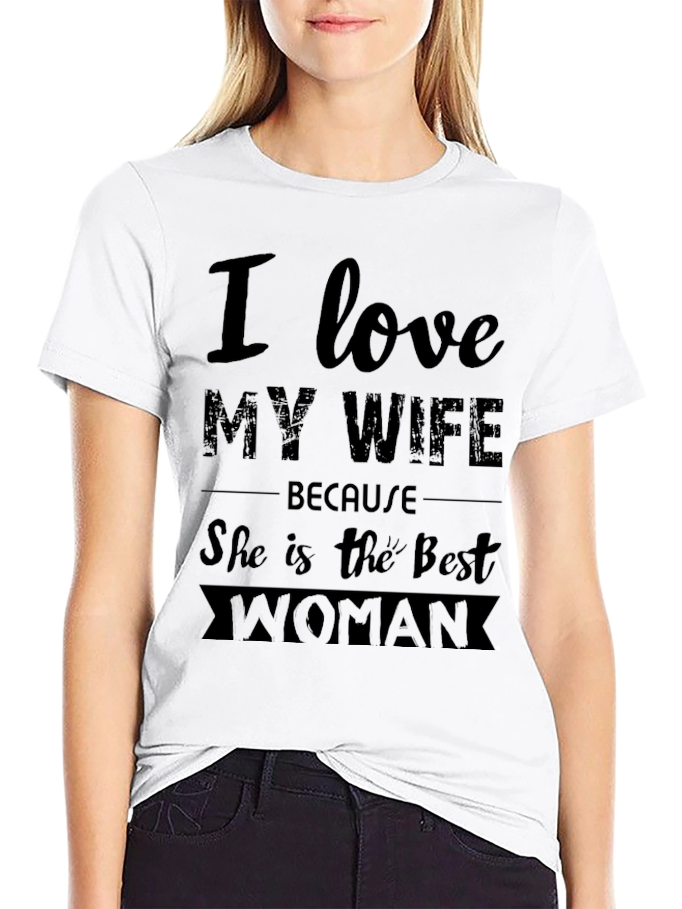 I Love My Wife Mens Graphic Tee