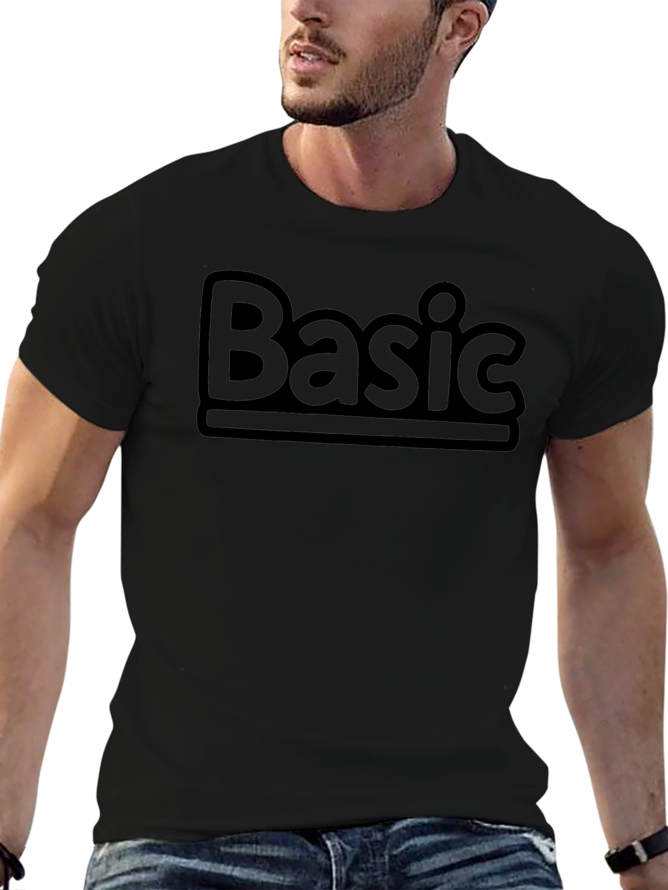 Basic Black Crew Neck T-Shirt