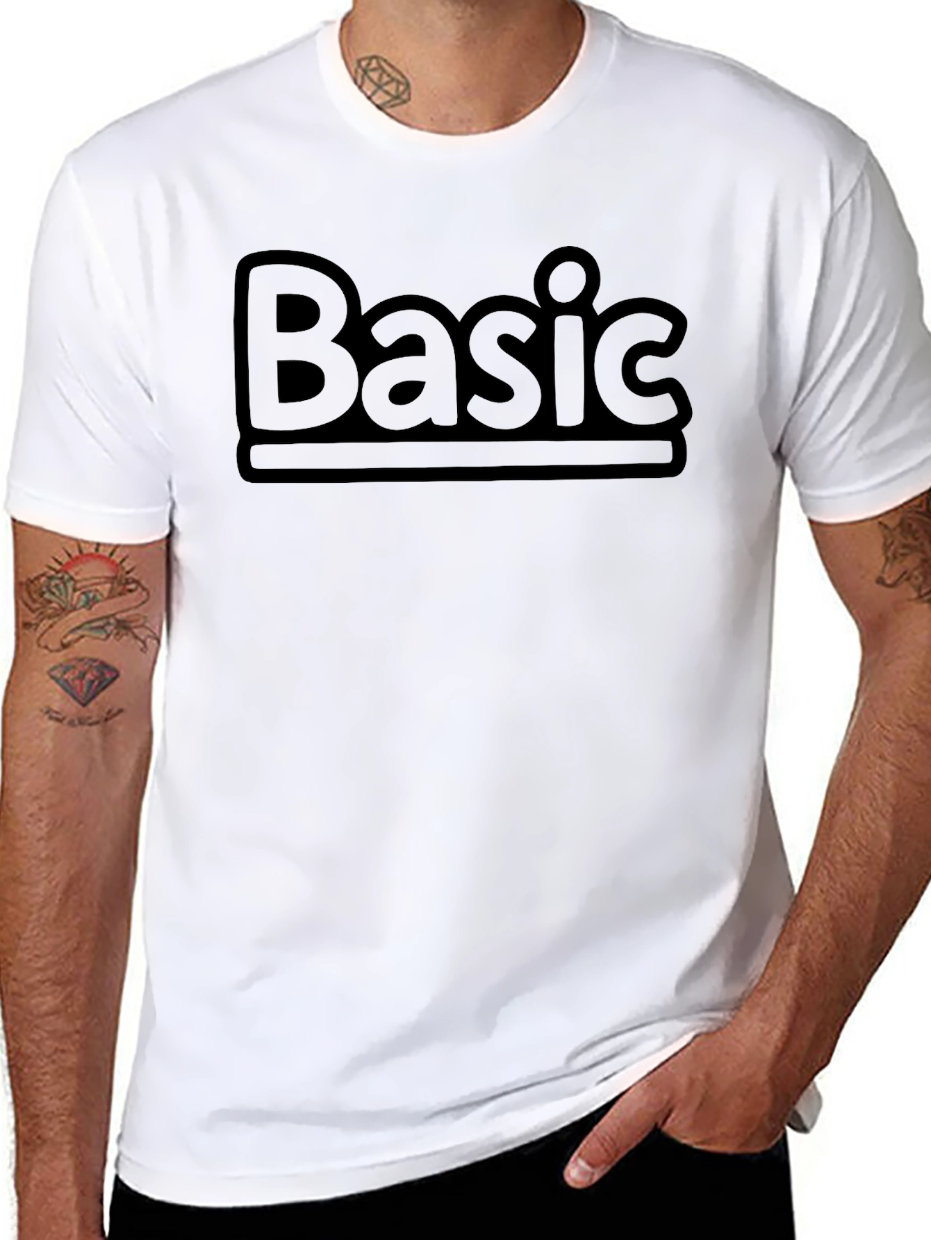 Basic Black Crew Neck T-Shirt
