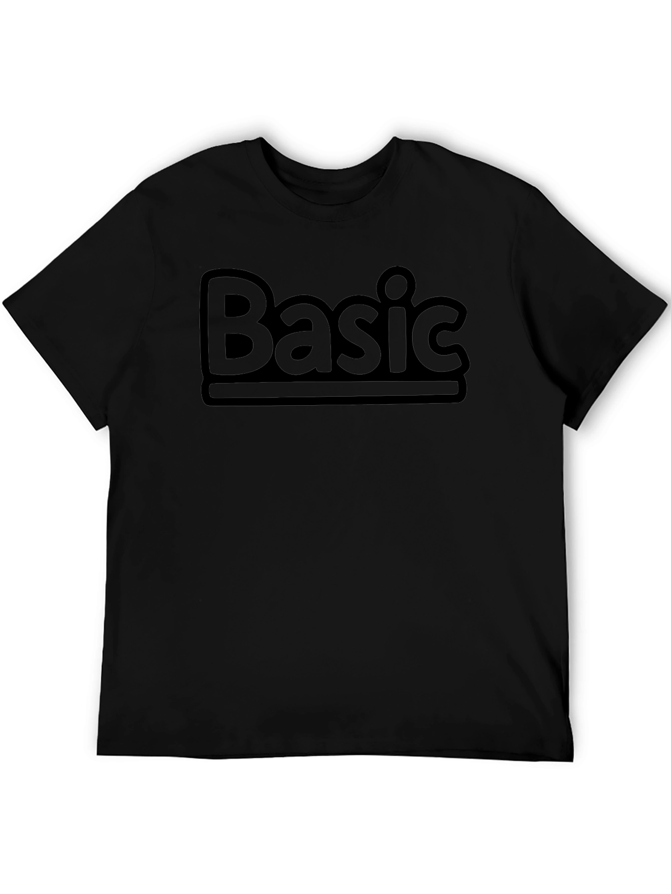Basic Black Crew Neck T-Shirt