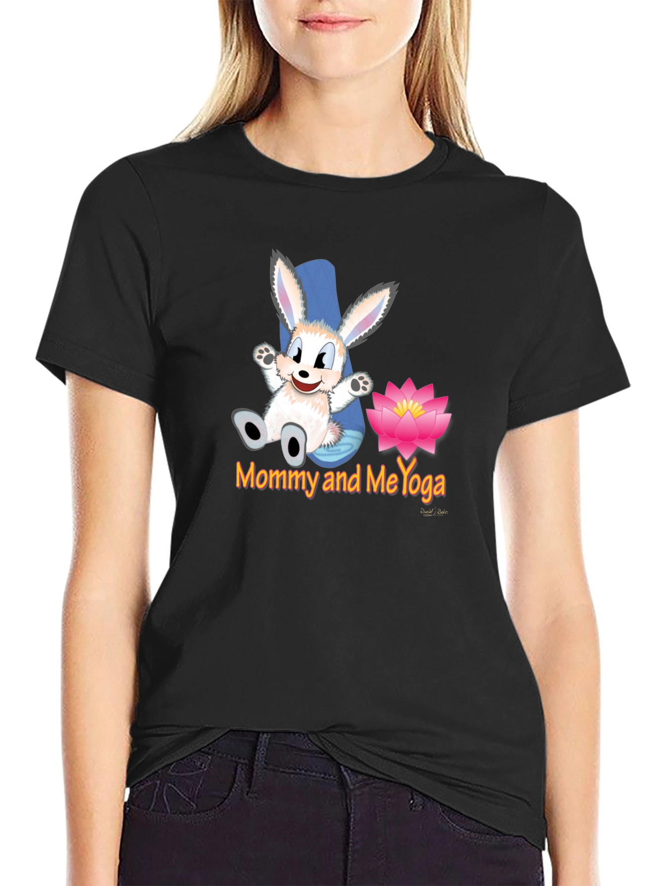 Mommy and Me Yoga Bunny Tee