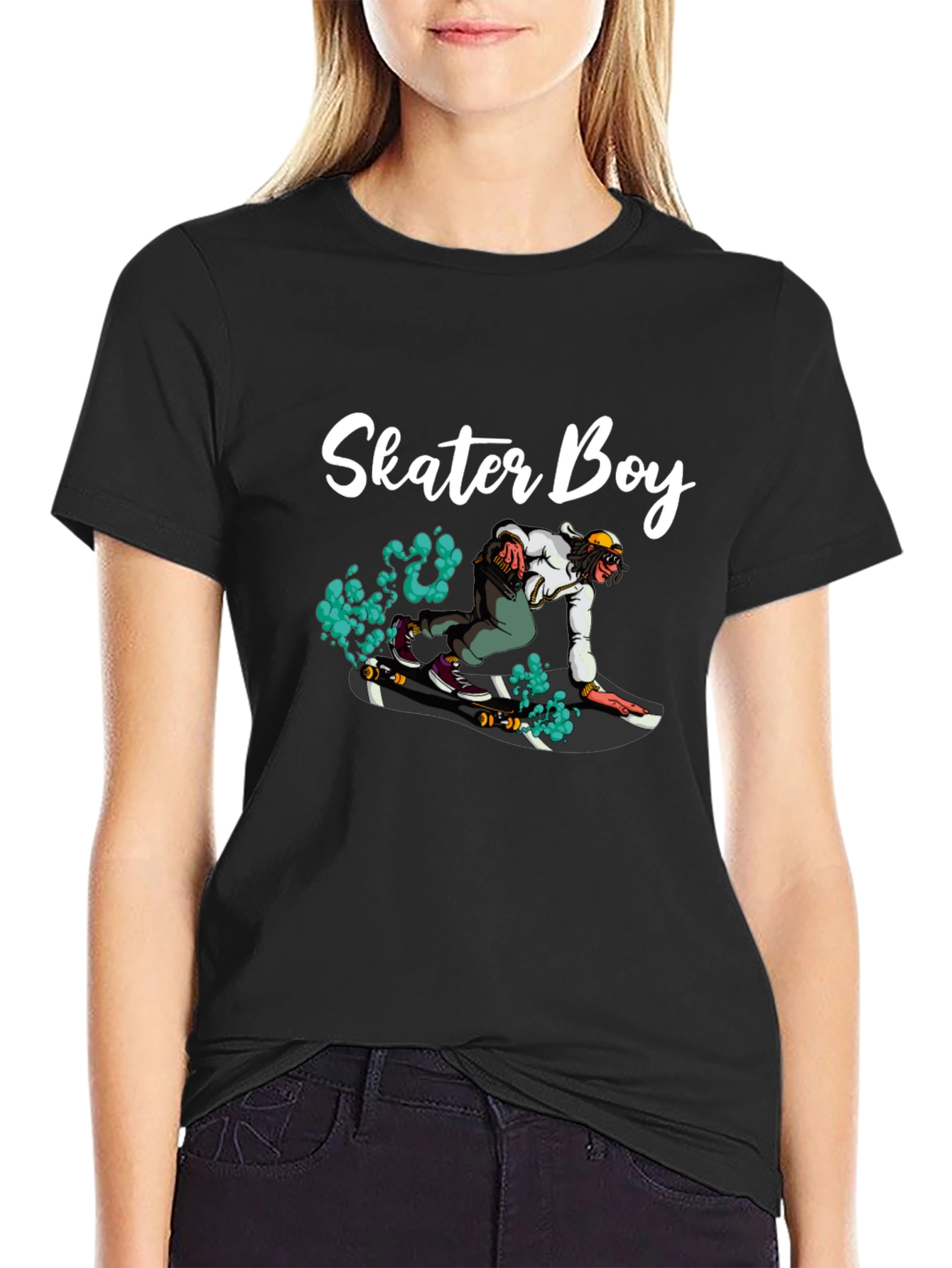 Skater Boy Graphic T-Shirt - Cool & Casual