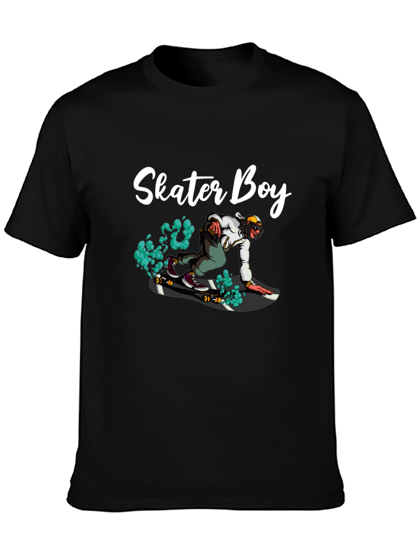 Skater Boy Graphic T-Shirt - Cool & Casual