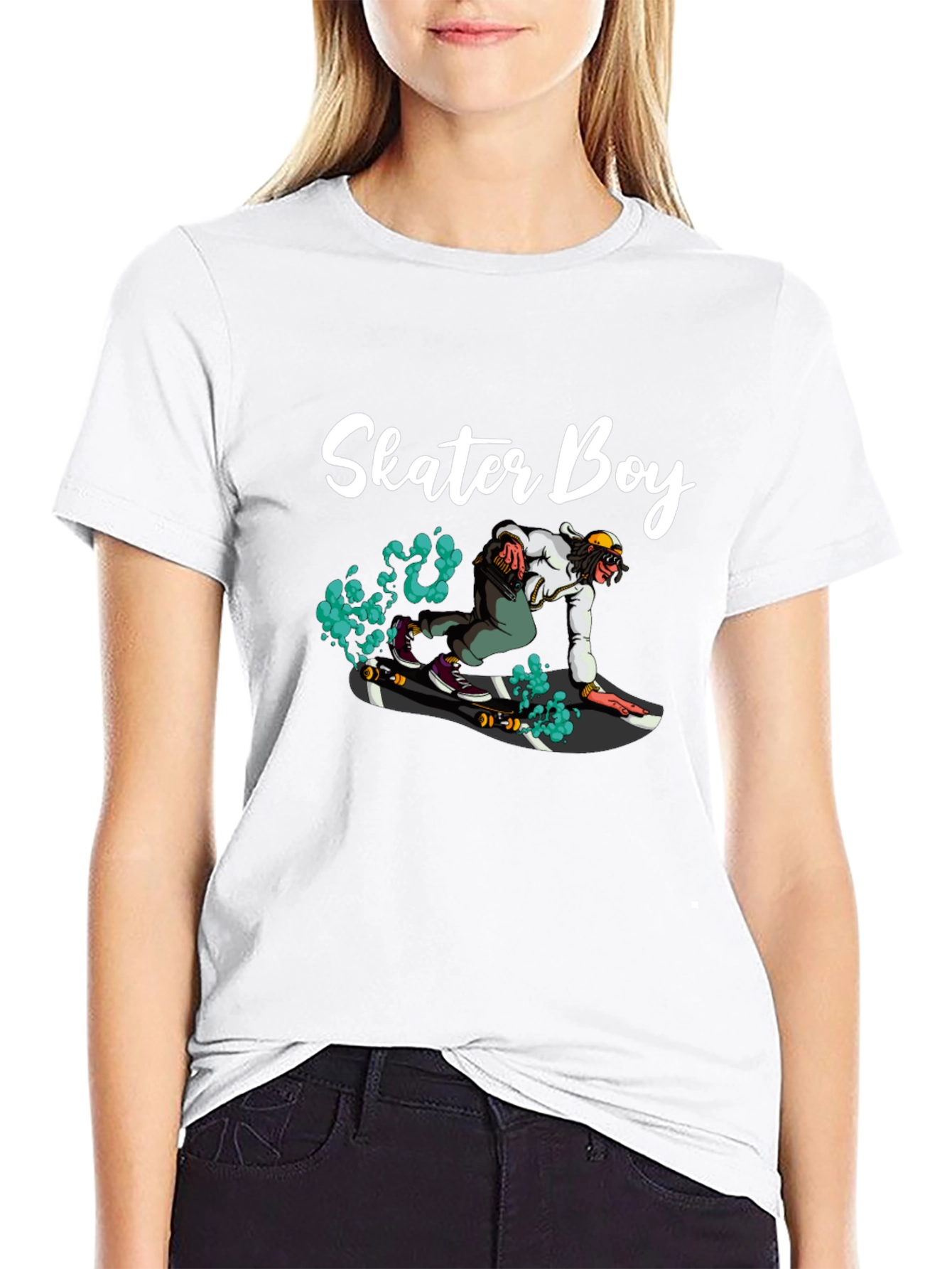 Skater Boy Graphic T-Shirt - Cool & Casual