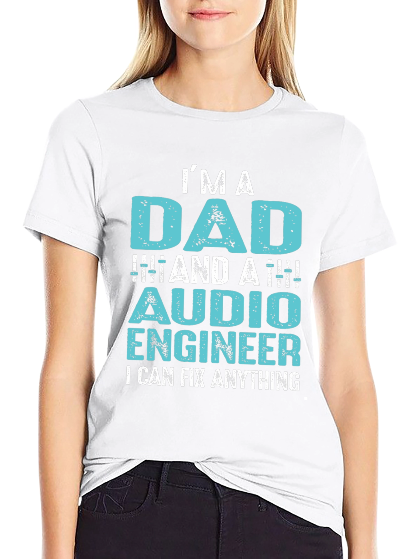 Im A Dad & Audio Engineer Mens Graphic Tee