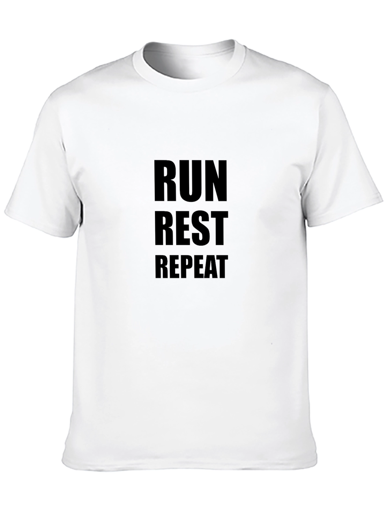 Run Rest Repeat Black Graphic Tee