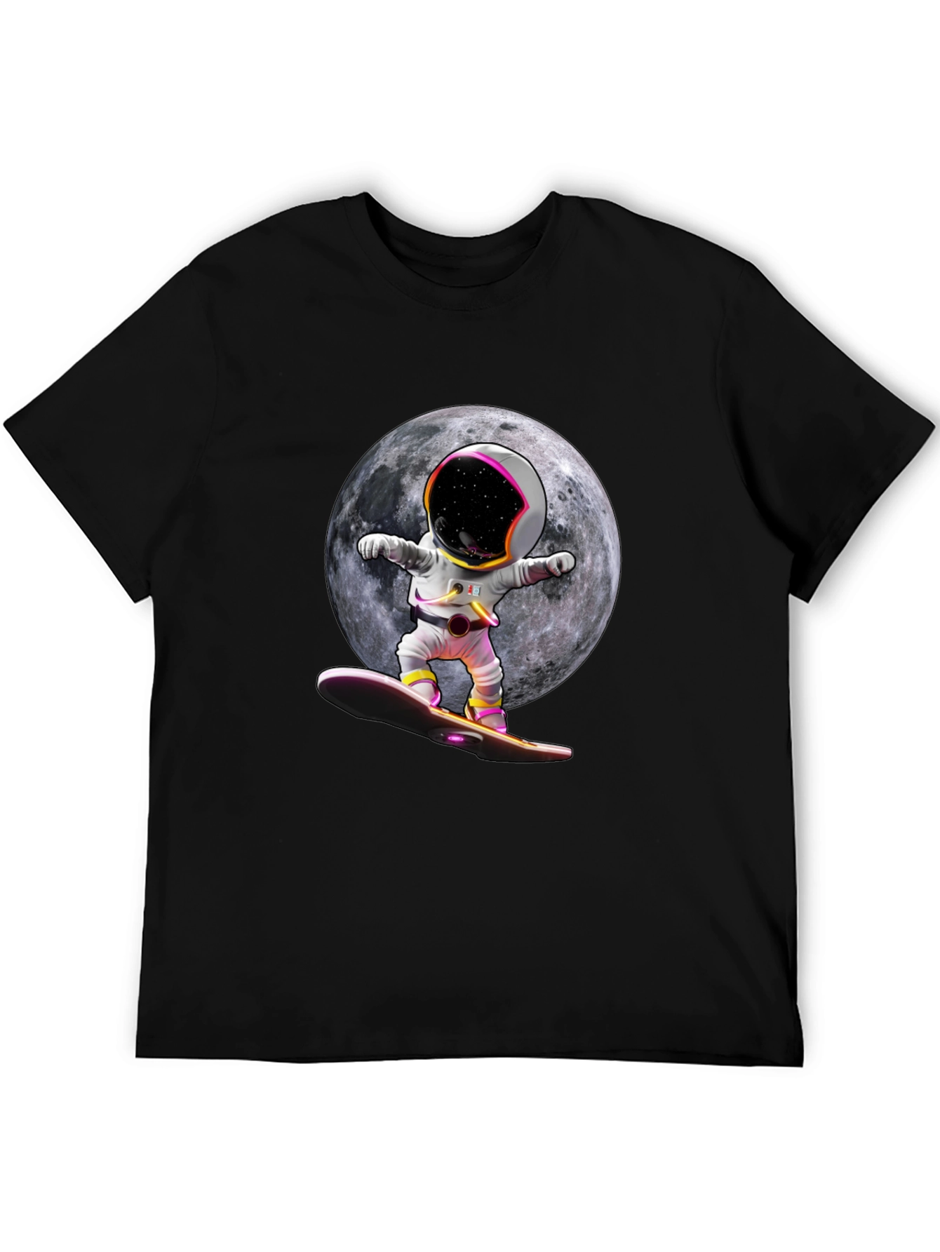 Astronaut Moon Surfing Graphic Tee