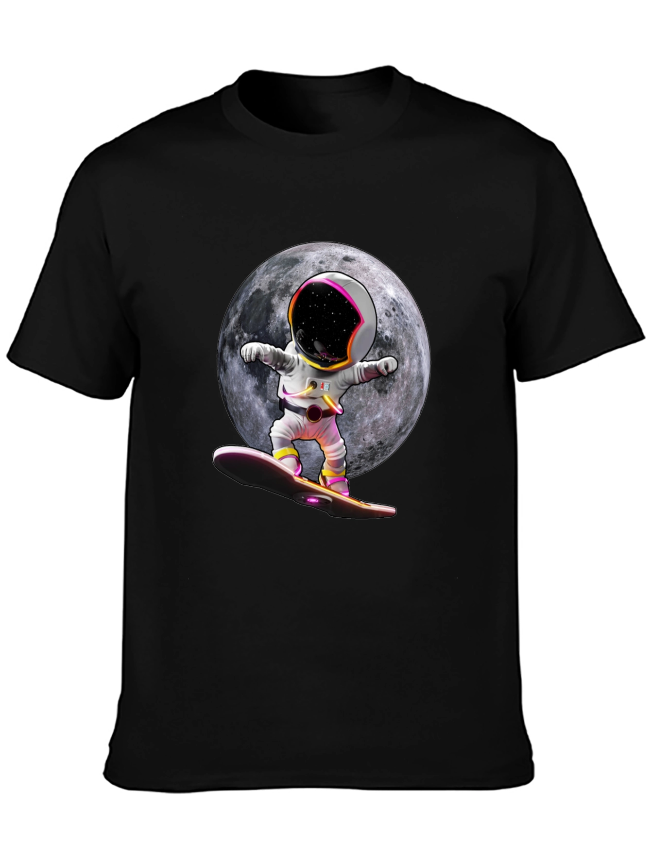 Astronaut Moon Surfing Graphic Tee