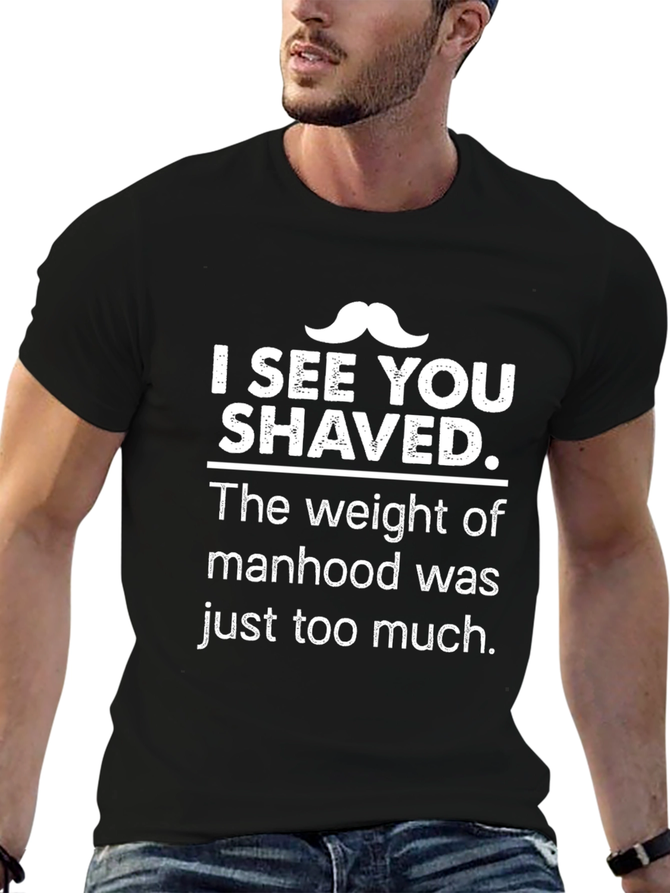 Humorous I See You Shaved Graphic T-Shirt