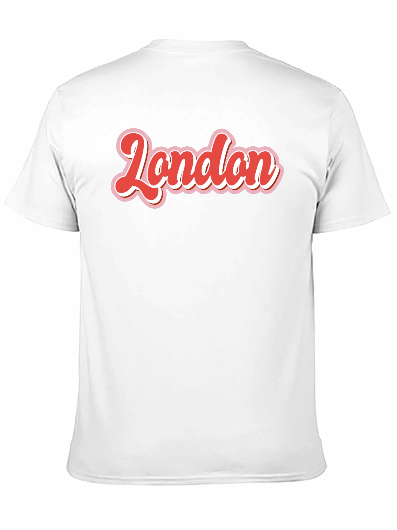 Retro London T-Shirt - Bold Red & White Graphic
