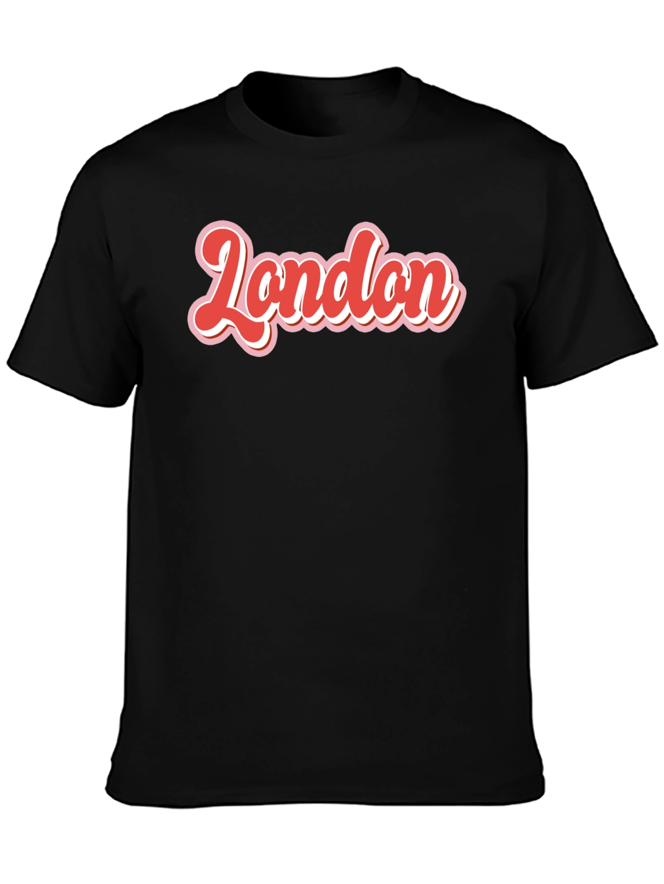 Retro London T-Shirt - Bold Red & White Graphic