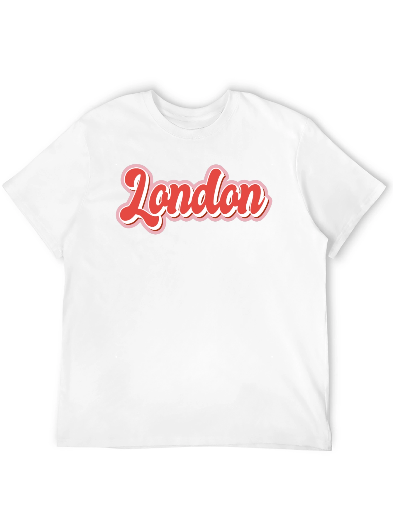 Retro London T-Shirt - Bold Red & White Graphic