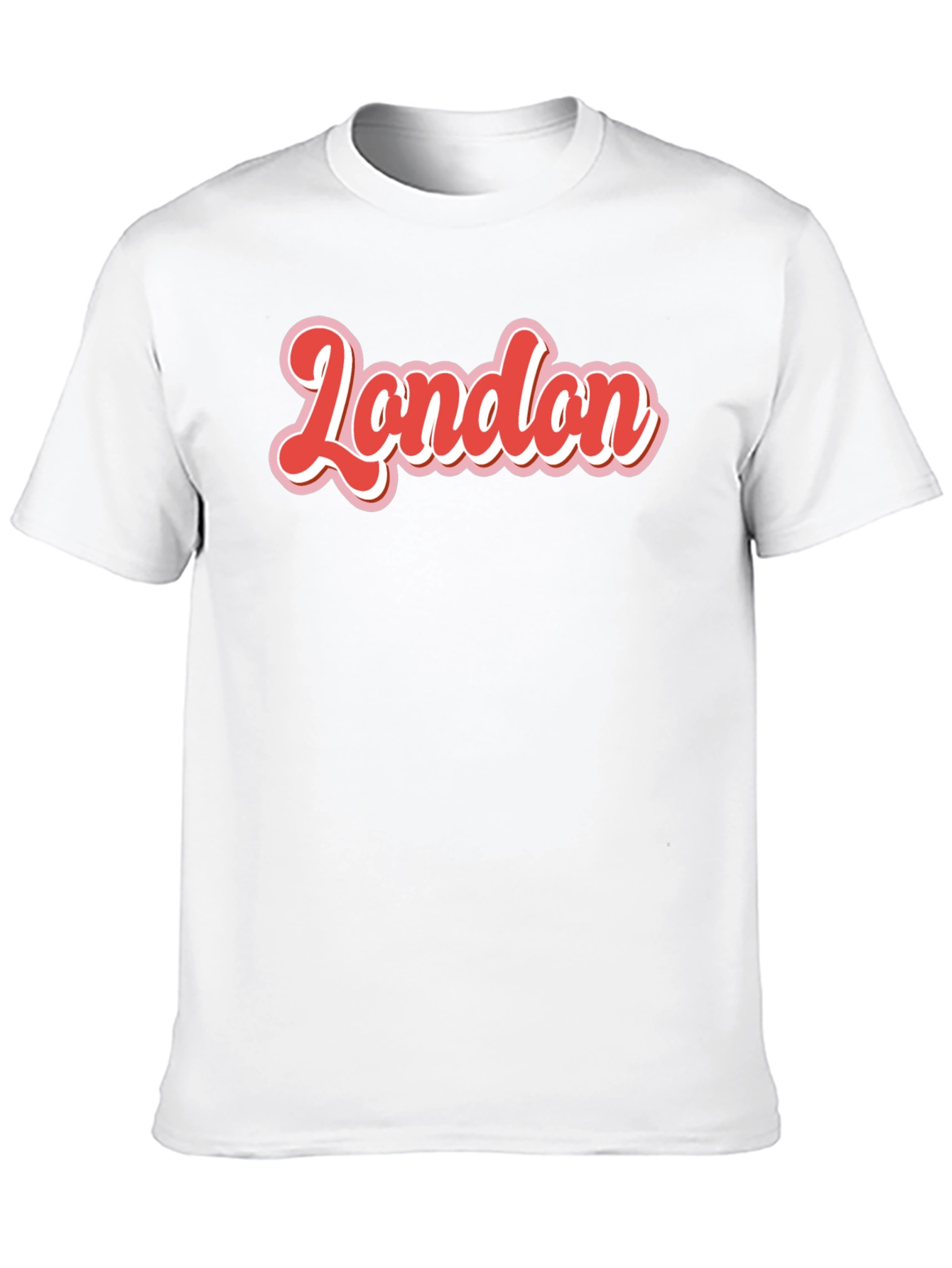 Retro London T-Shirt - Bold Red & White Graphic