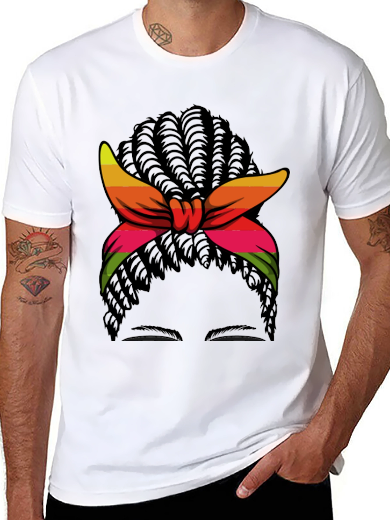 Braided Hair Headband Tee