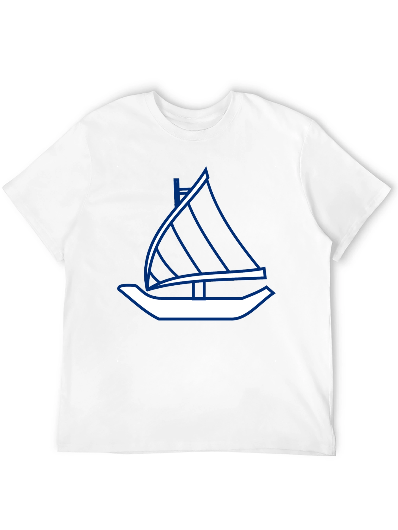 Sailboat Graphic Tee - Stylish Black T-Shirt