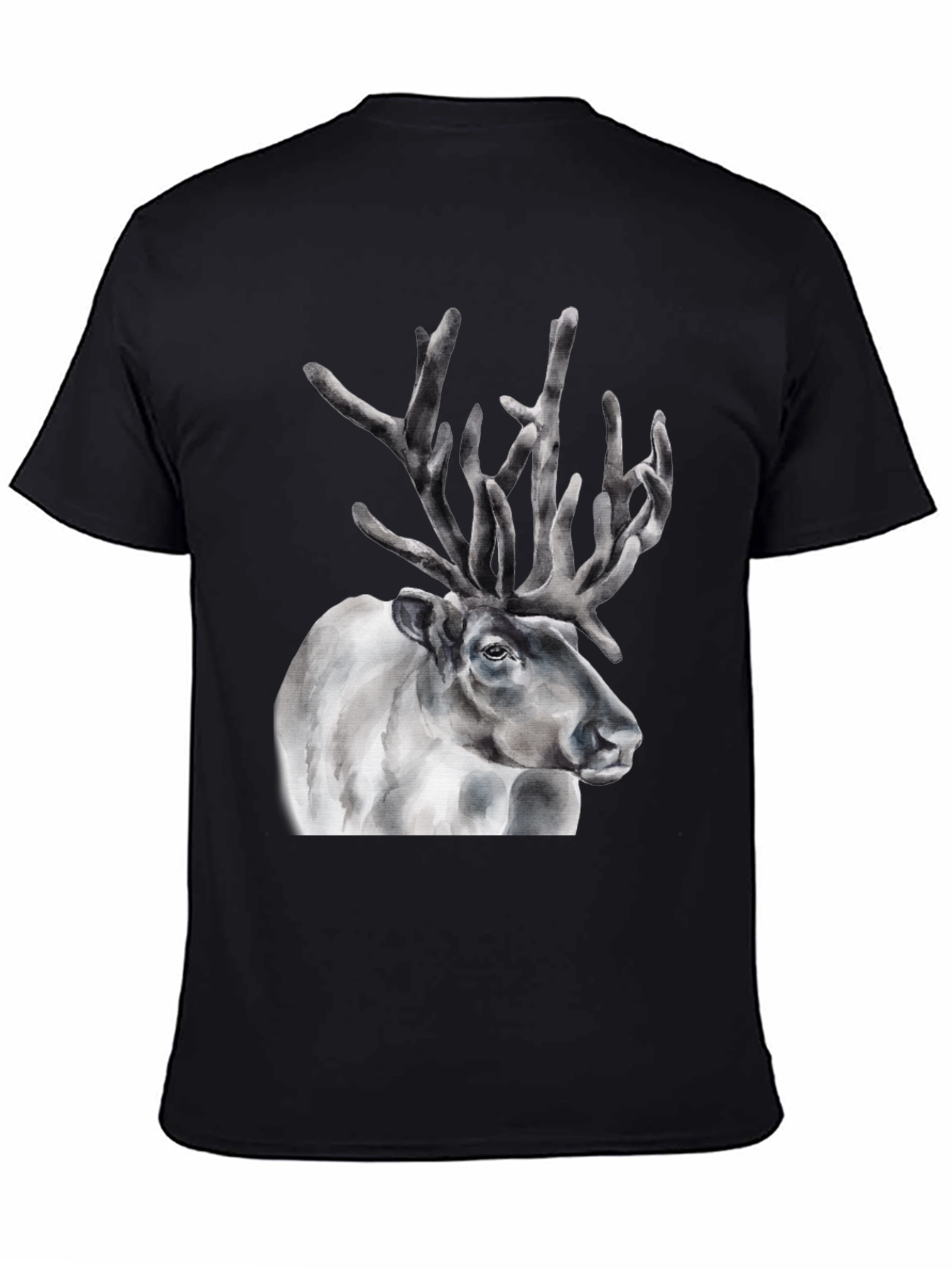 Reindeer Graphic Tee - Black T-Shirt