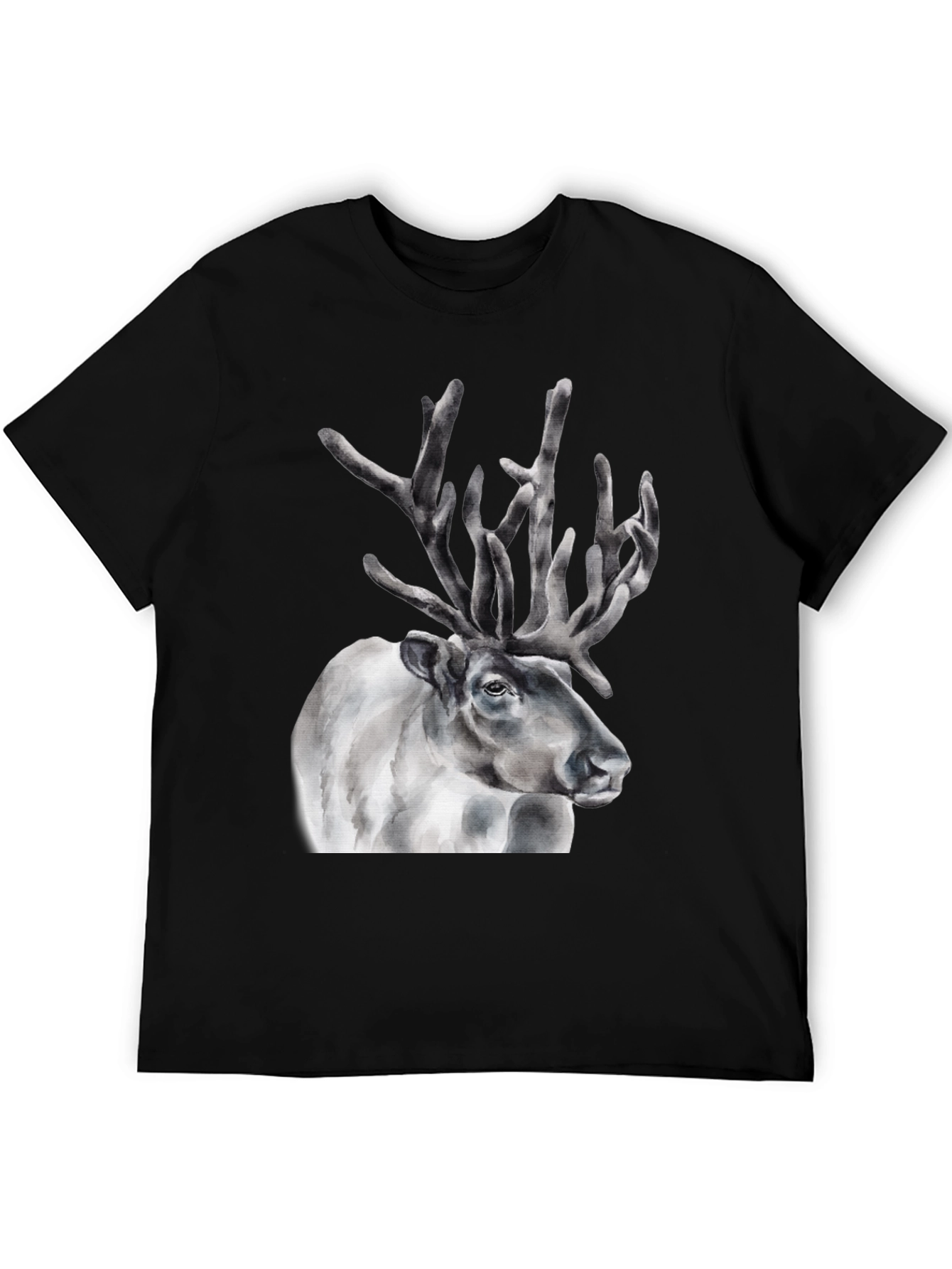 Reindeer Graphic Tee - Black T-Shirt