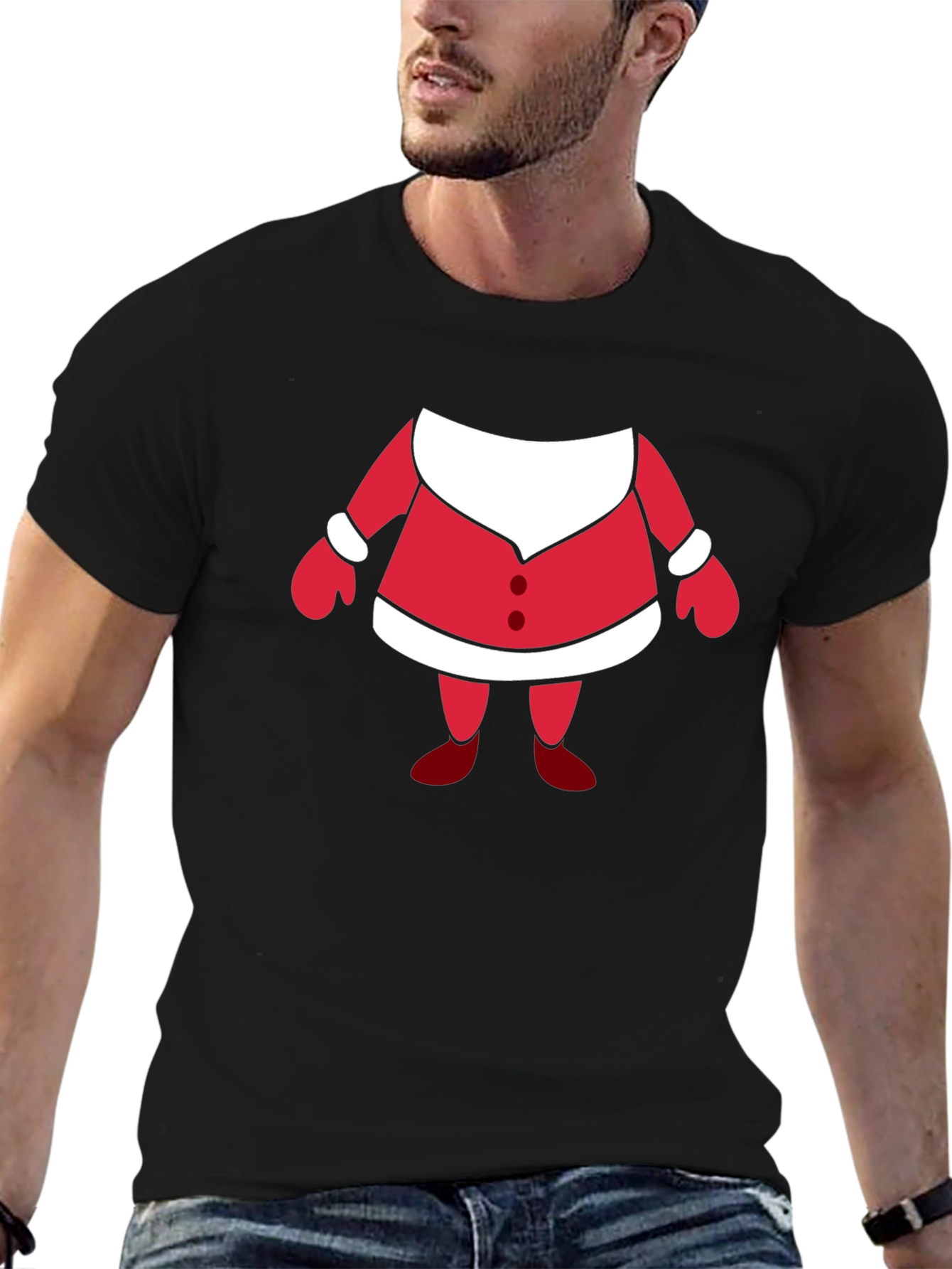 Festive Santa Suit T-Shirt - Holiday Apparel
