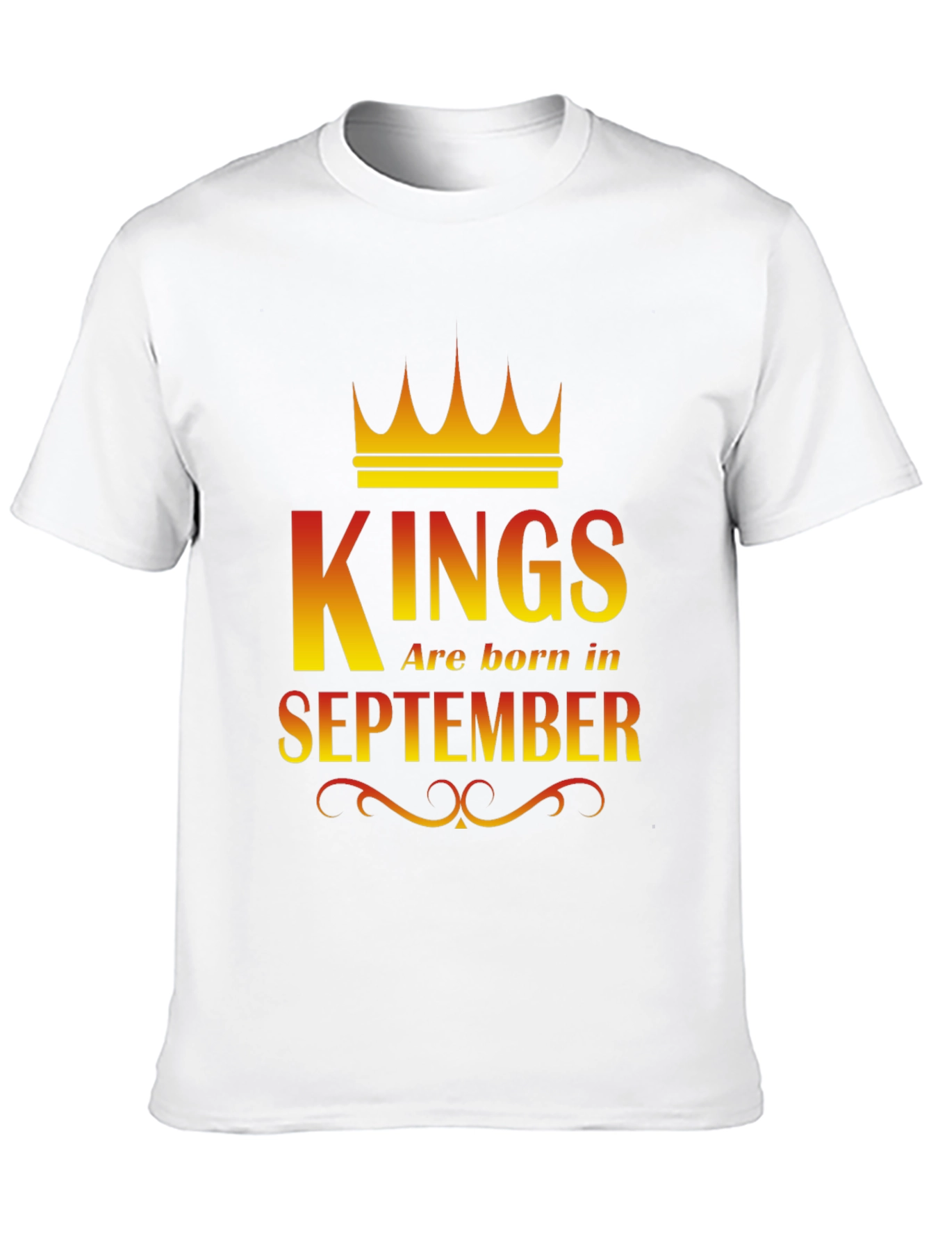 Kings Are Born In September Graphic T-Shirt
