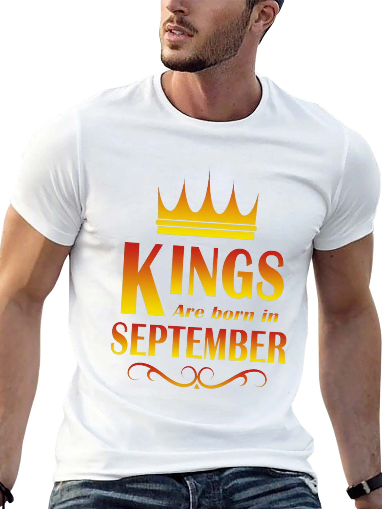Kings Are Born In September Graphic T-Shirt