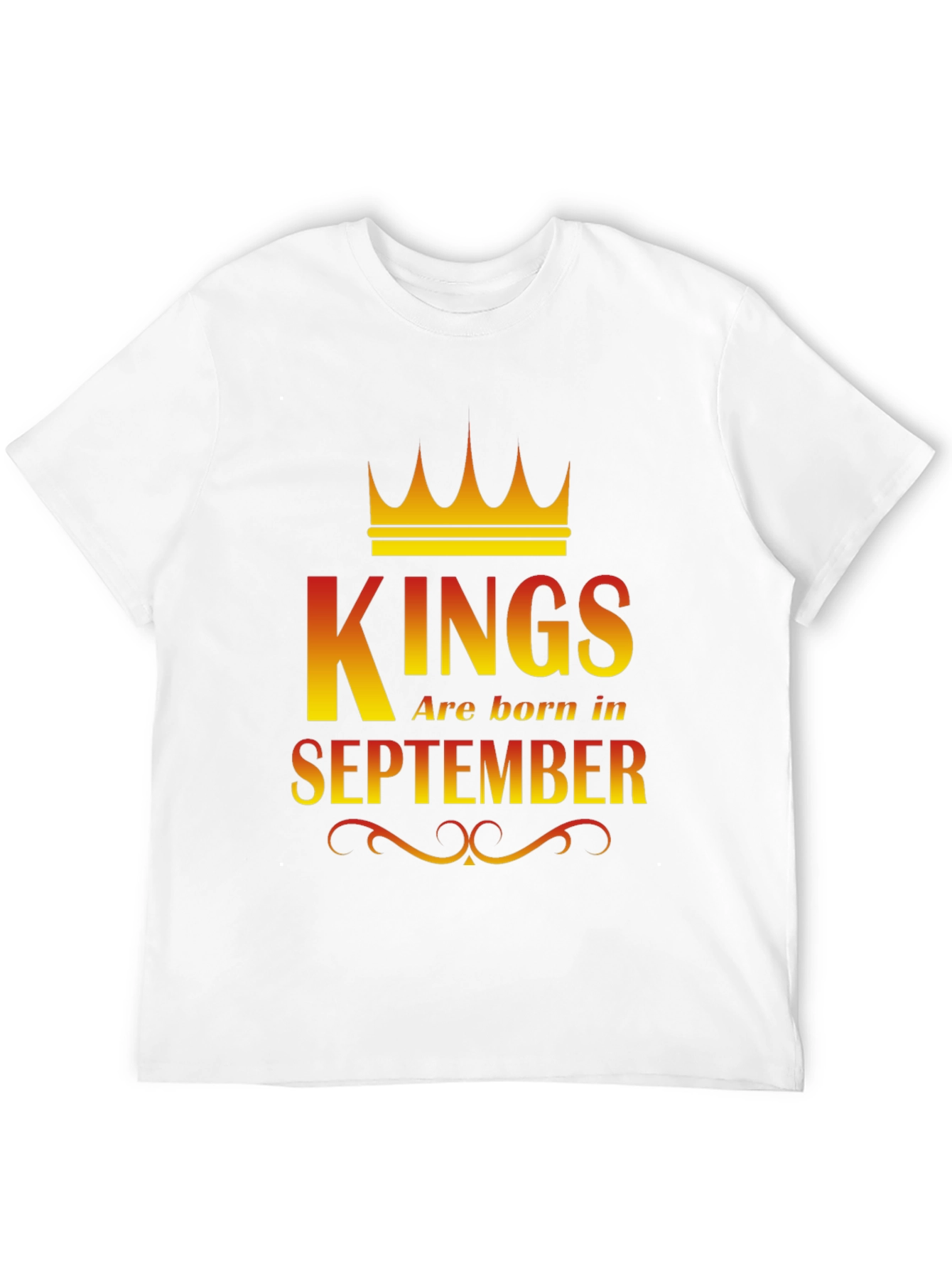 Kings Are Born In September Graphic T-Shirt
