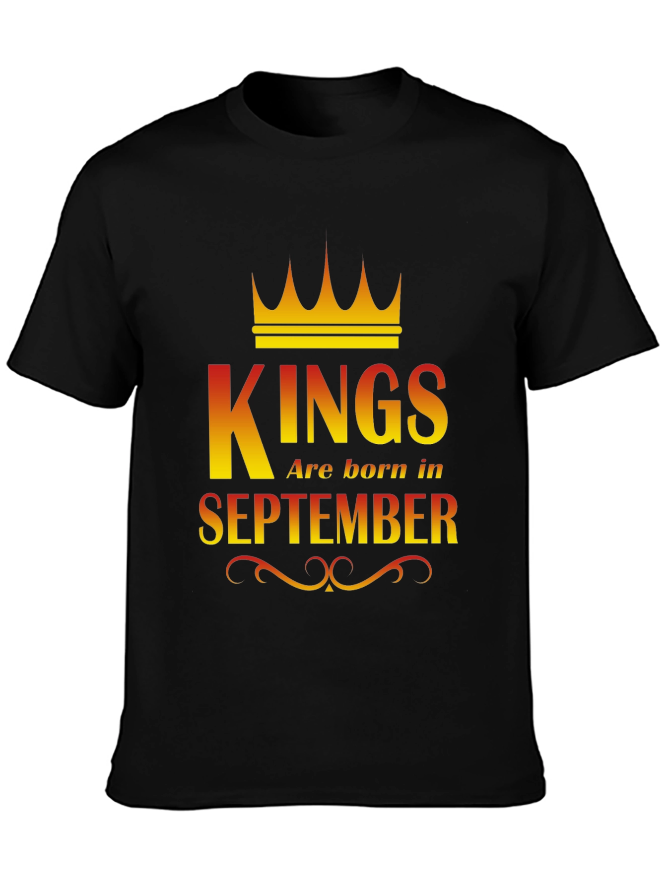 Kings Are Born In September Graphic T-Shirt