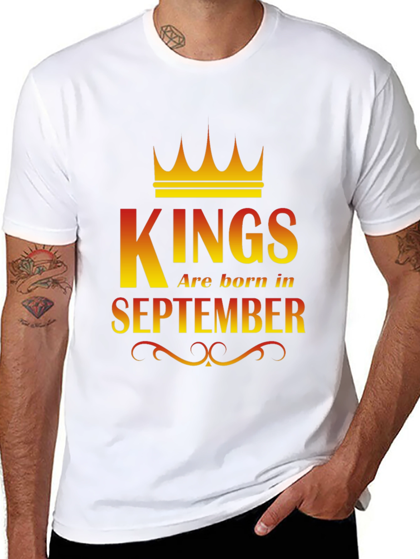 Kings Are Born In September Graphic T-Shirt