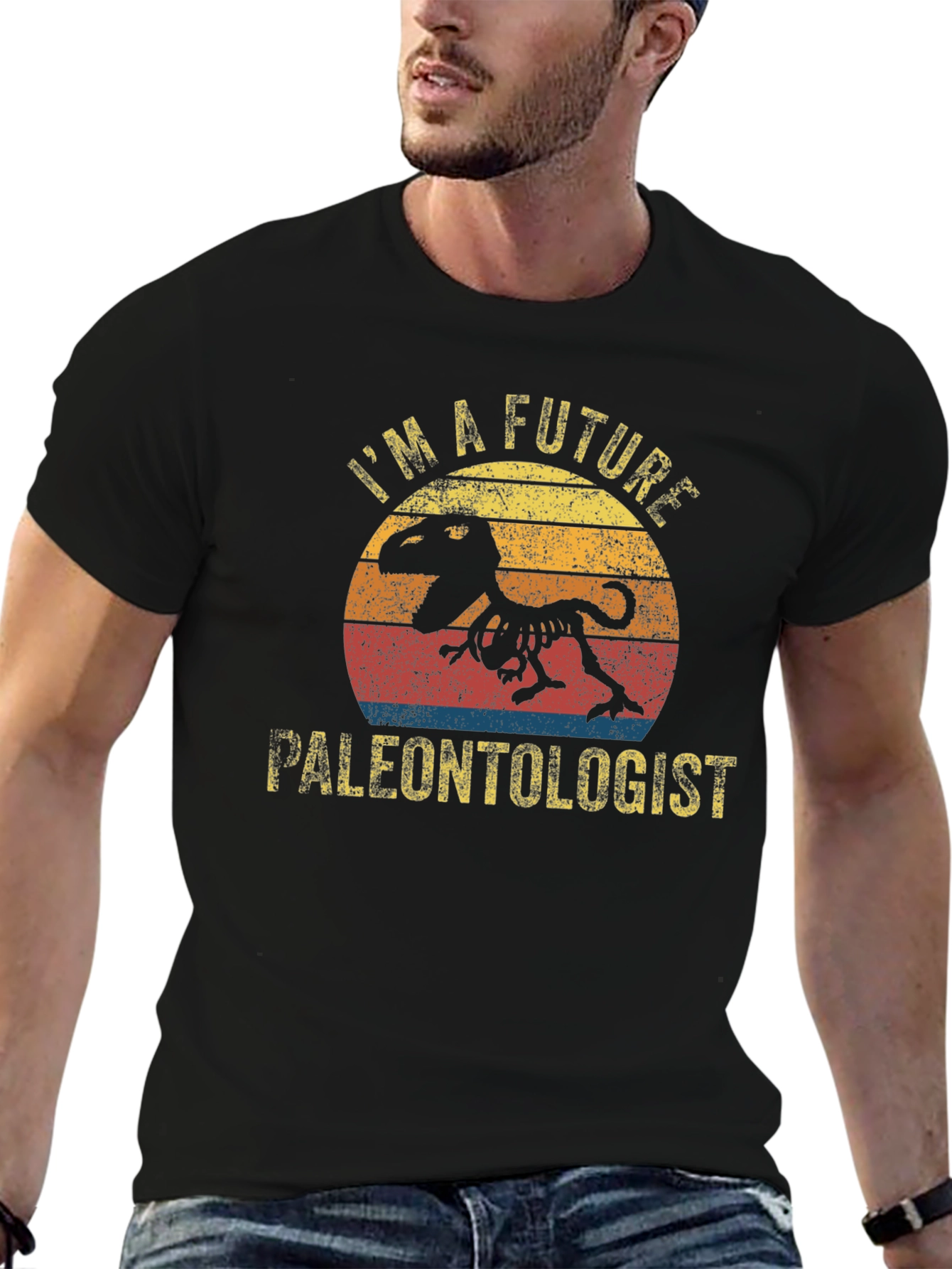 Future Paleontologist T-Rex Skeleton Graphic T-Shirt