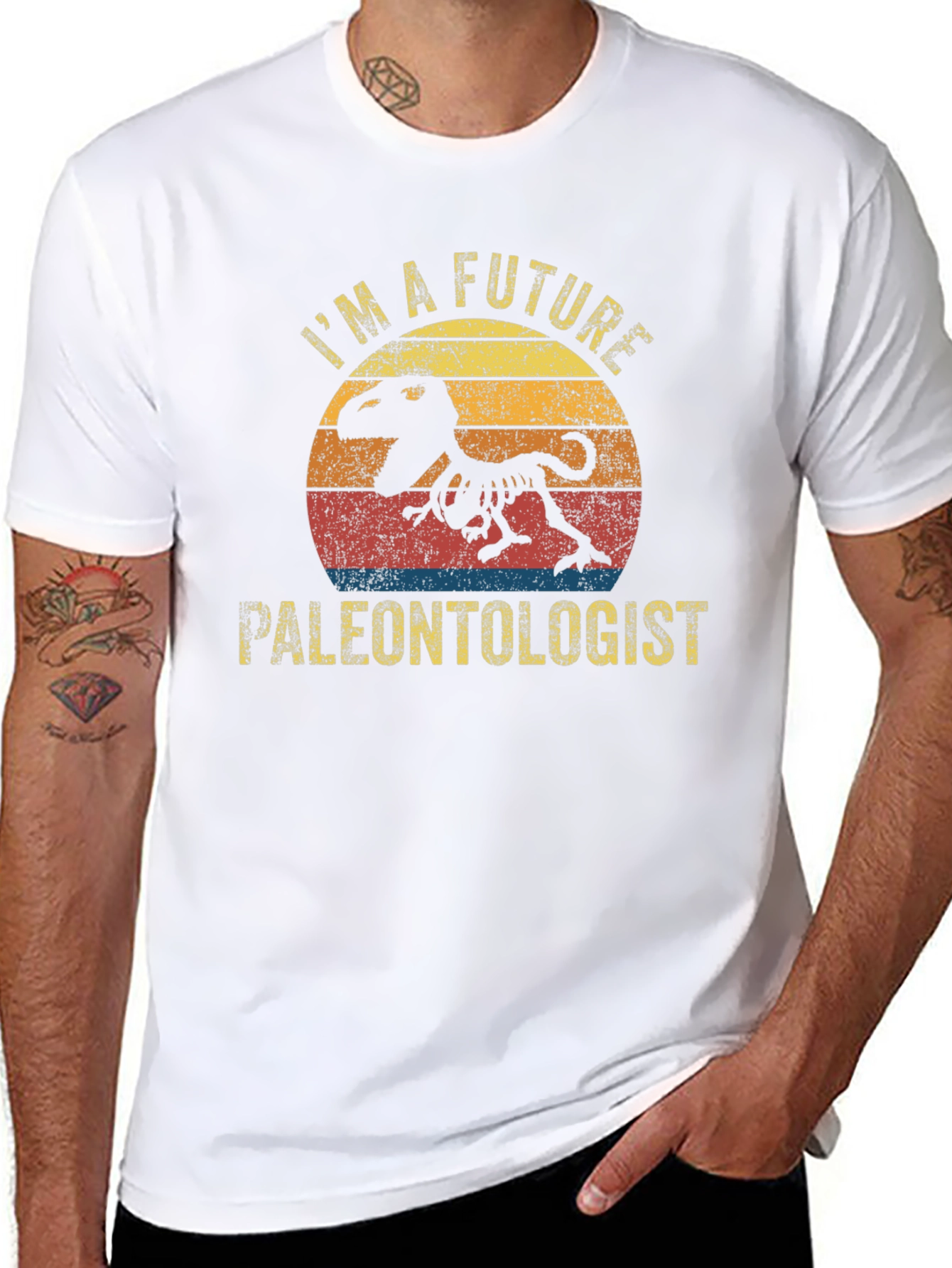 Future Paleontologist T-Rex Skeleton Graphic T-Shirt